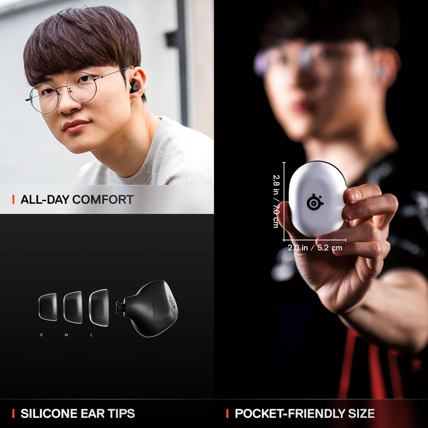 Écouteurs boutons de jeu Arctis GameBuds de SteelSeries pour Xbox - Noir