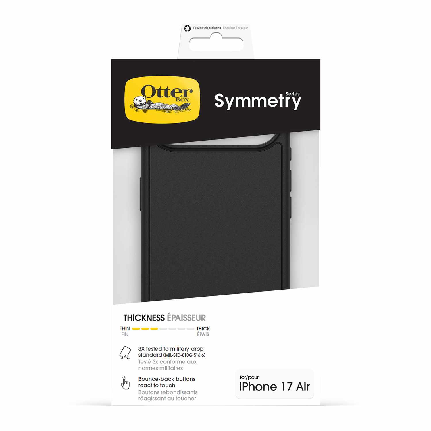 OtterBox Symmetry MagSafe Case w/Camera Control iPhone Air Black