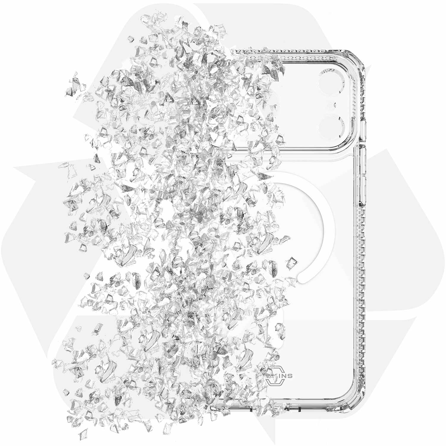 ITSKINS Hybrid_R MagSafe Case iPhone 17 Pro Clear