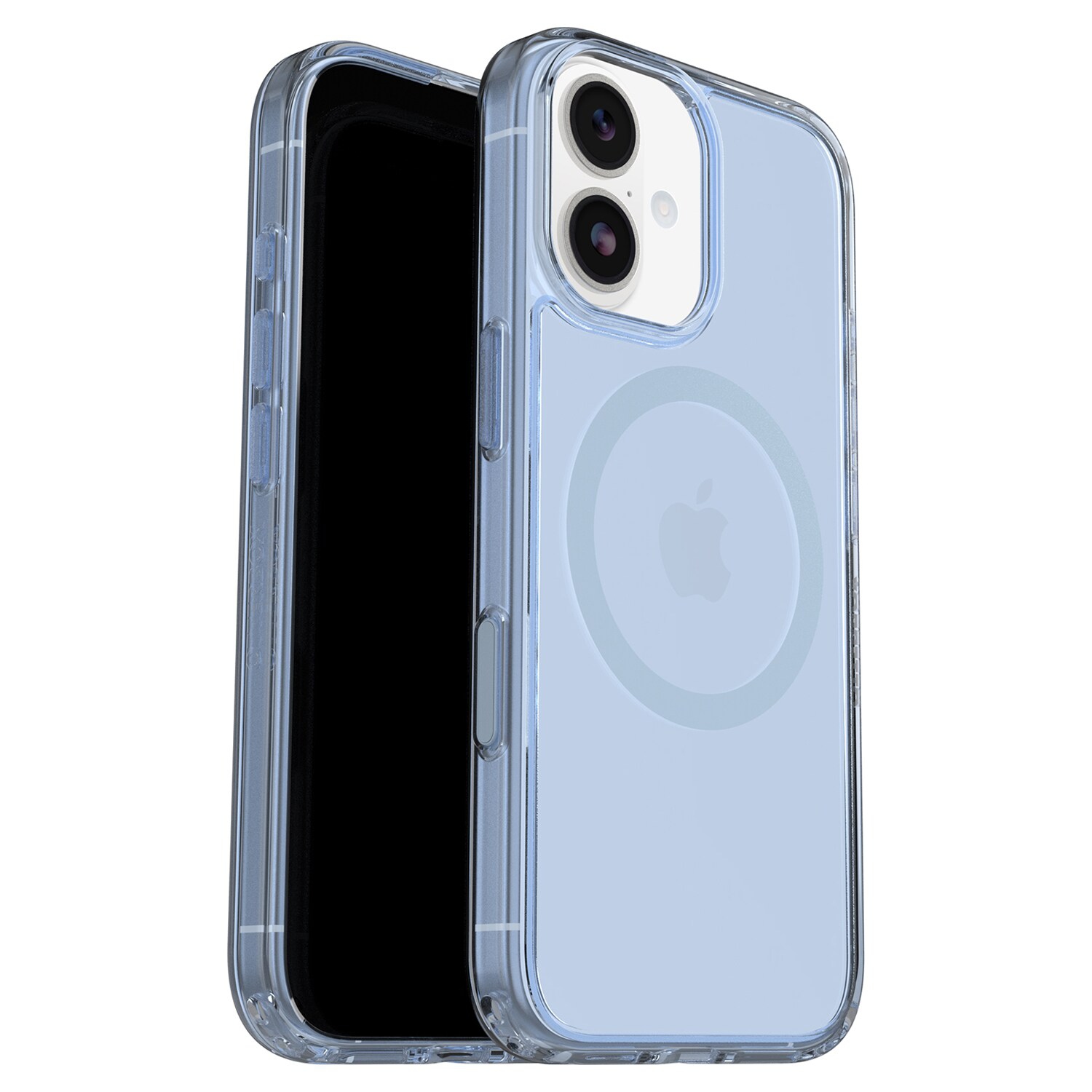 Étui transparent MagSafe Symmetry d'OtterBox avec contrôle de caméra pour iPhone 17, fini lustré argenté