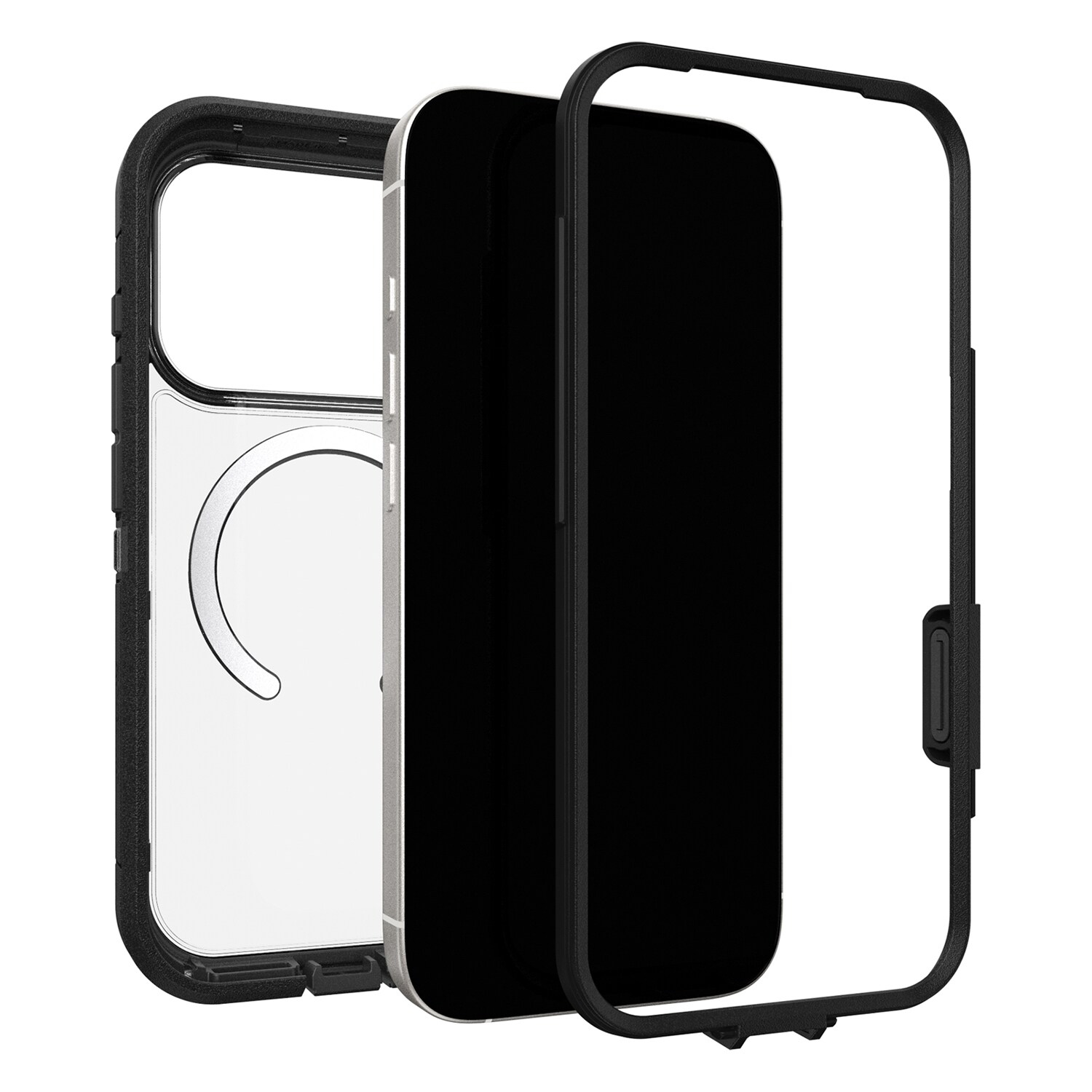 Étui Defender Pro XT transparent MagSafe d'OtterBox avec contrôle caméra iPhone 17 Pro côté obscur