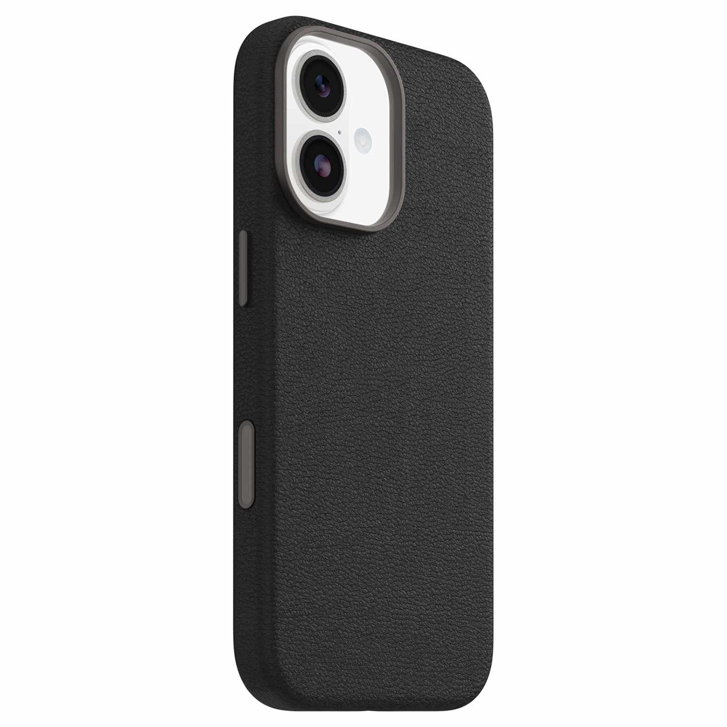 Étui en cuir de cactus Symmetry MagSafe d'OtterBox avec commande caméra pour iPhone 17 Noir cendré