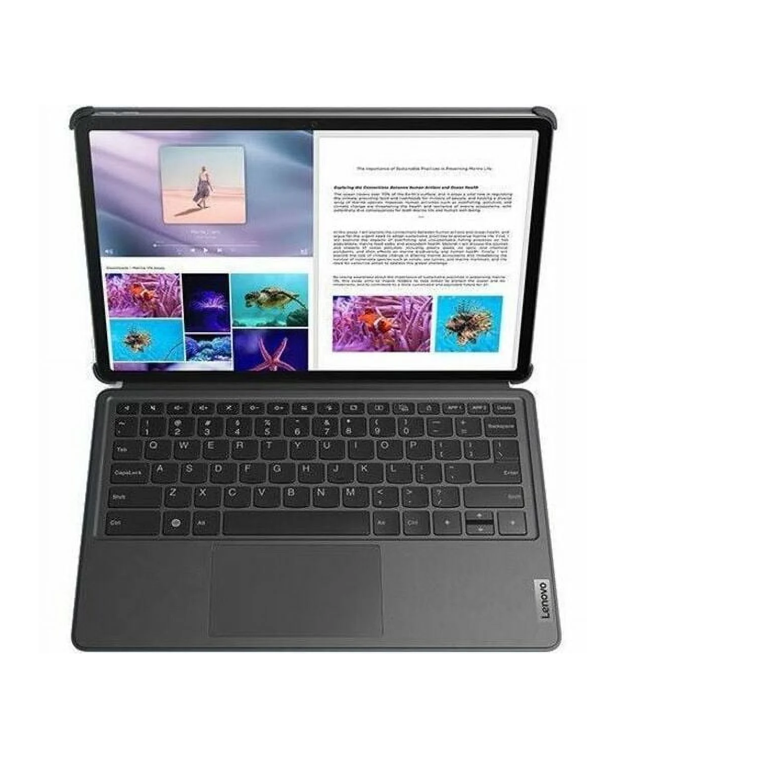 Tablette Tab P12 TB370FU de Lenovo, écran,7&nbsp;po 3K avec clavier et stylet pour écran tactile, 8&nbsp;Go, stockage 128&nbsp;Go, Android 13, 12