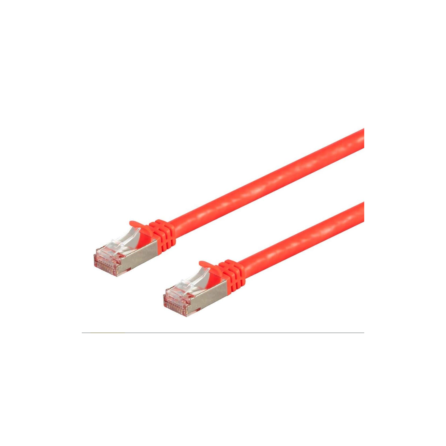 Monoprice Cat7 Ethernet Network Patch Cable - 5 feet - Red | 26AWG, Shielded, - Entegrade Series