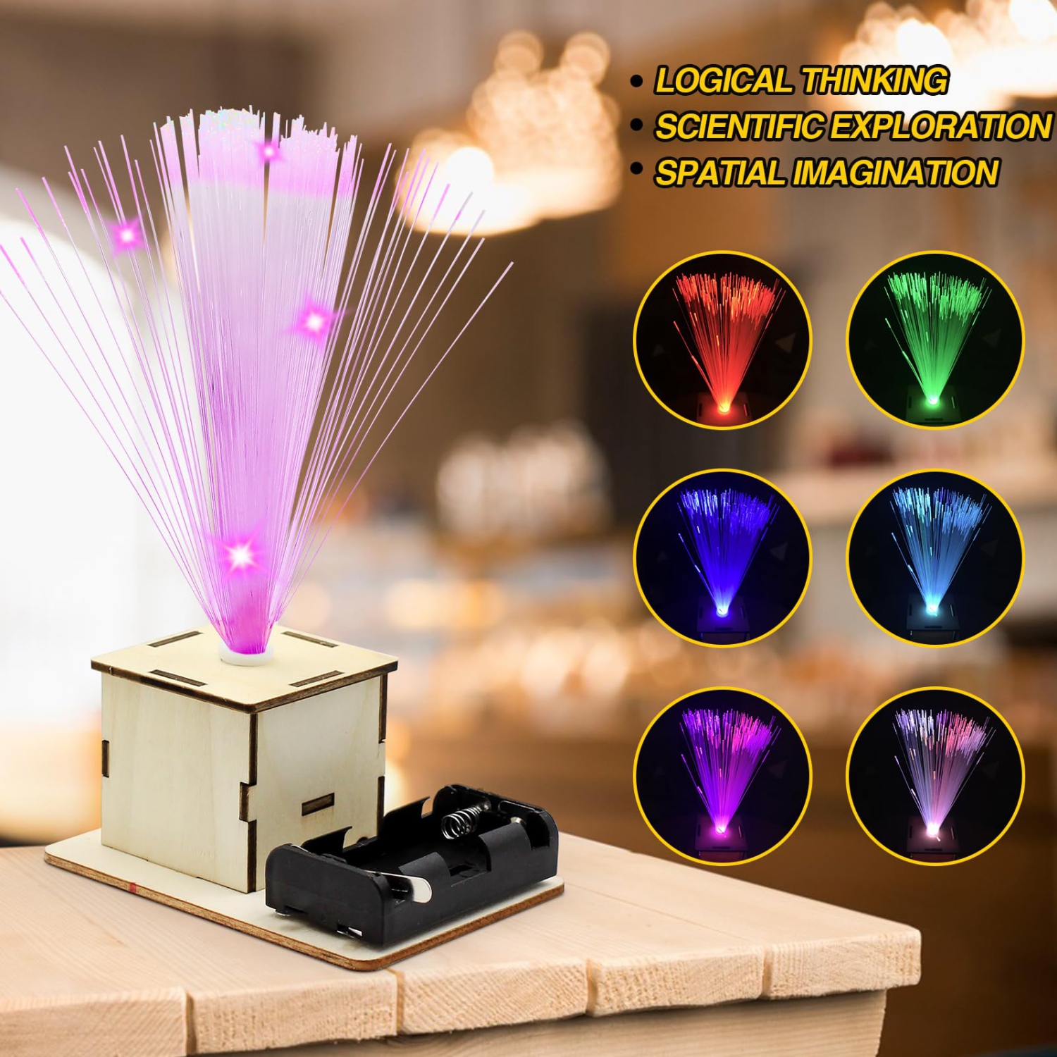 4 in 1 STEM Kits, Science Kits for Kids Ages 8-10-12, Wooden Building Toys, STEM Activities Projects 3D Puzzles Music Box, Christmas Birthday Crafts