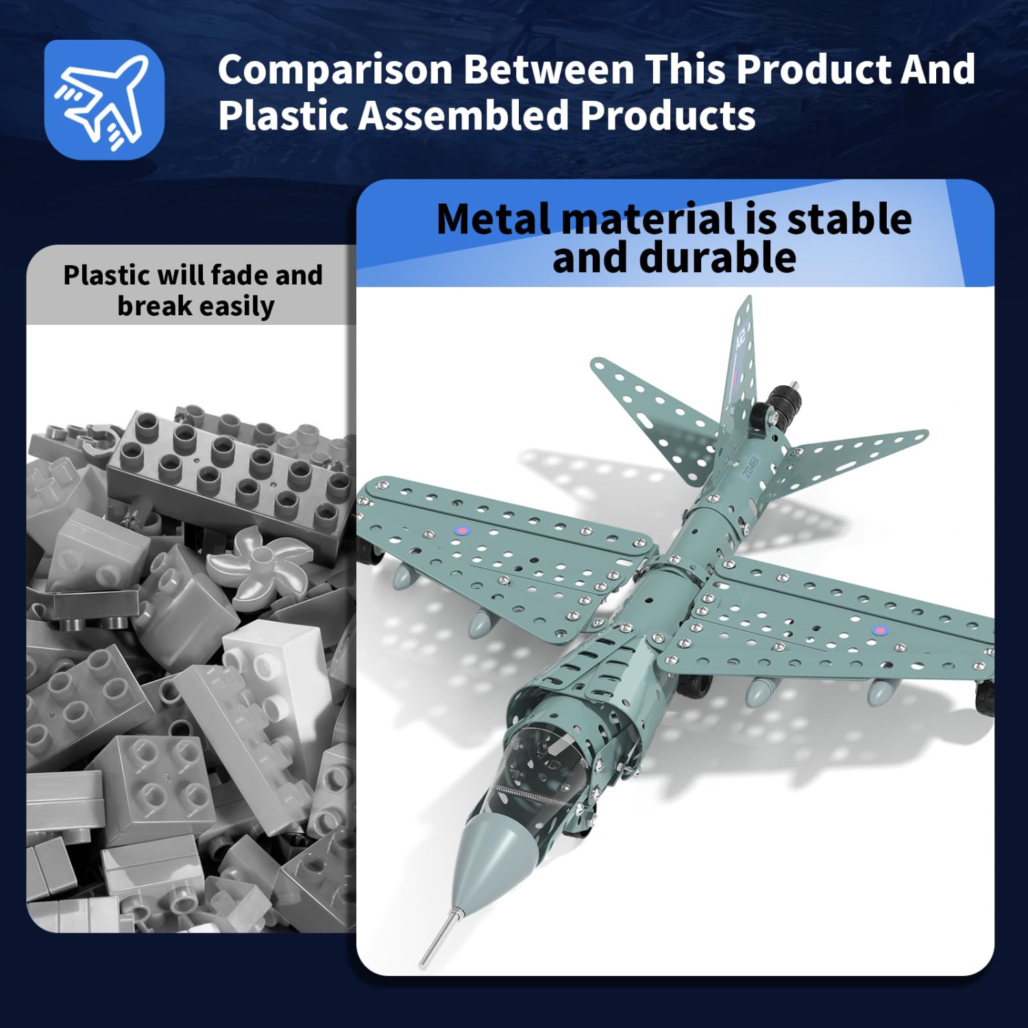 DIY Building STEM Projects Toys for Kids Boys Girls Ages 8-12-16, Assembly Science Kit Model Plane Birthday Gift Toy for Kids Boys 8 9 10 11 12 Years