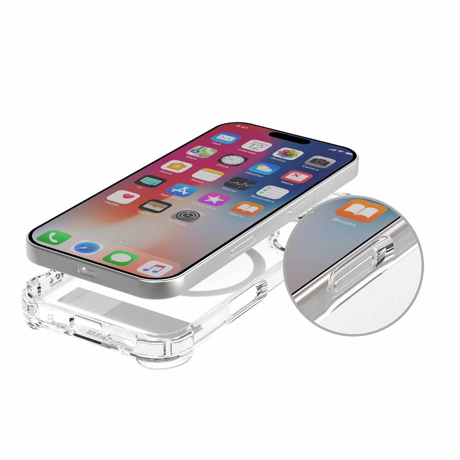 Blu Element DropZone Rugged MagSafe Case w/Kickstand iPhone 17 Pro Clear