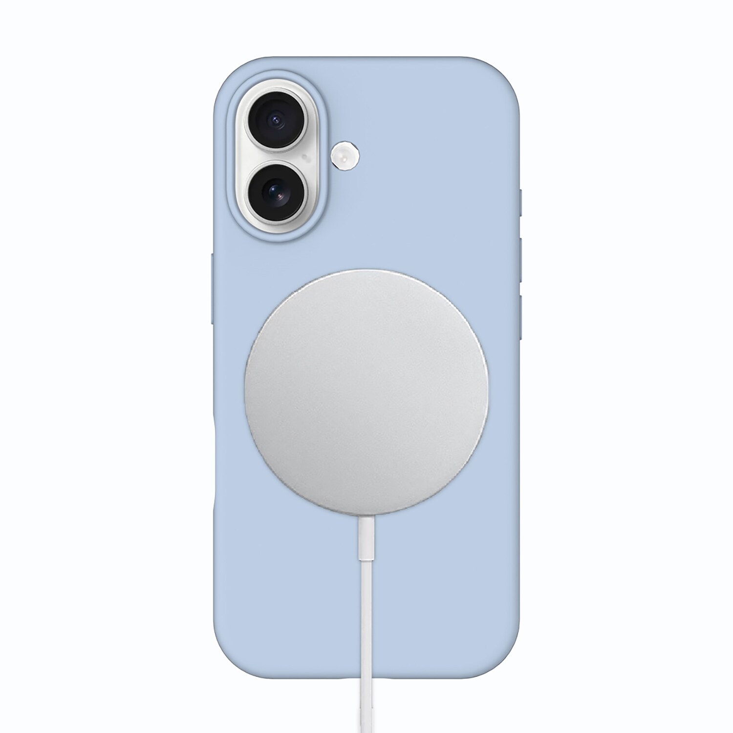 Étui en silicone MagSafe de Blu Element pour iPhone 17 - Bleu pastel