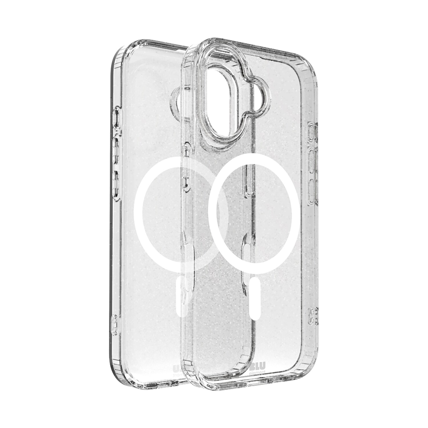 Blu Element DropZone Rugged MagSafe Case iPhone 17 Clear Glitter