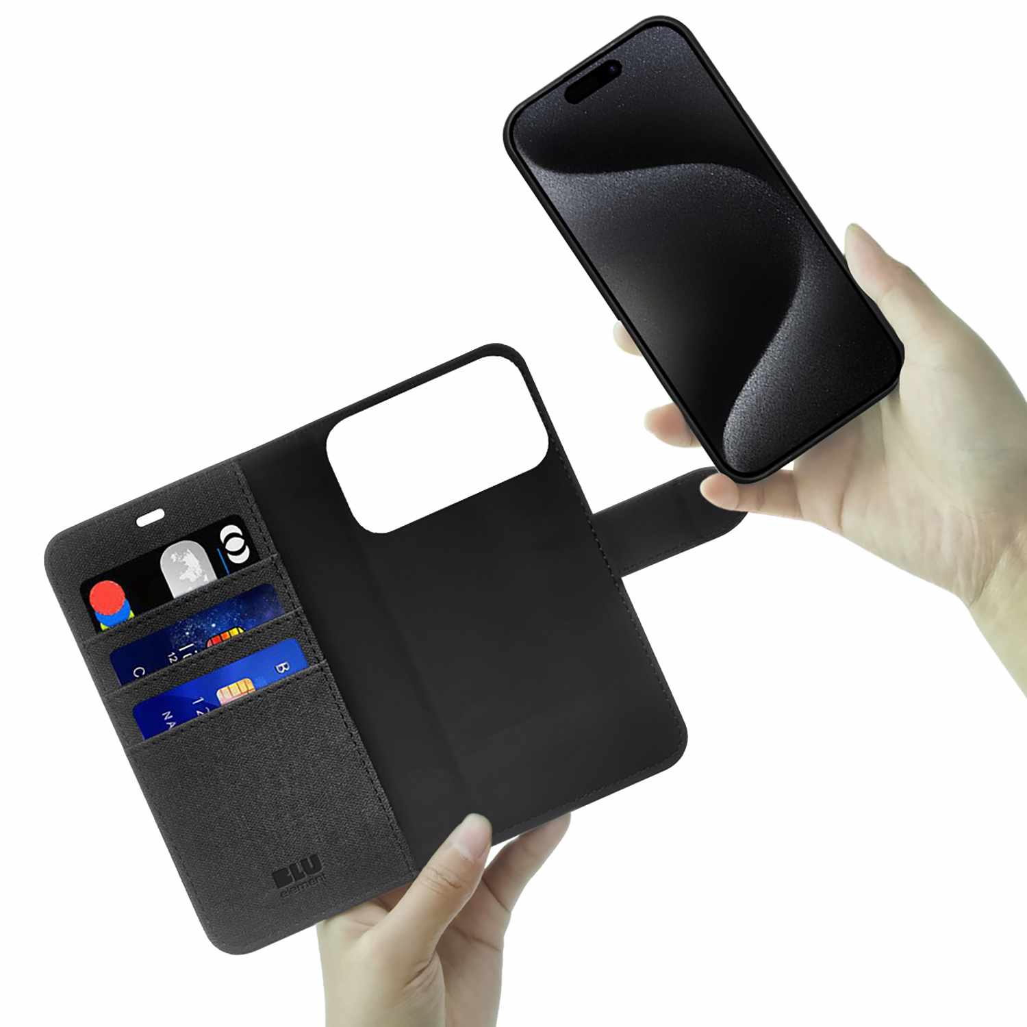 Étui folio 2-en-1 de Blu Element pour iPhone 17 Pro noir