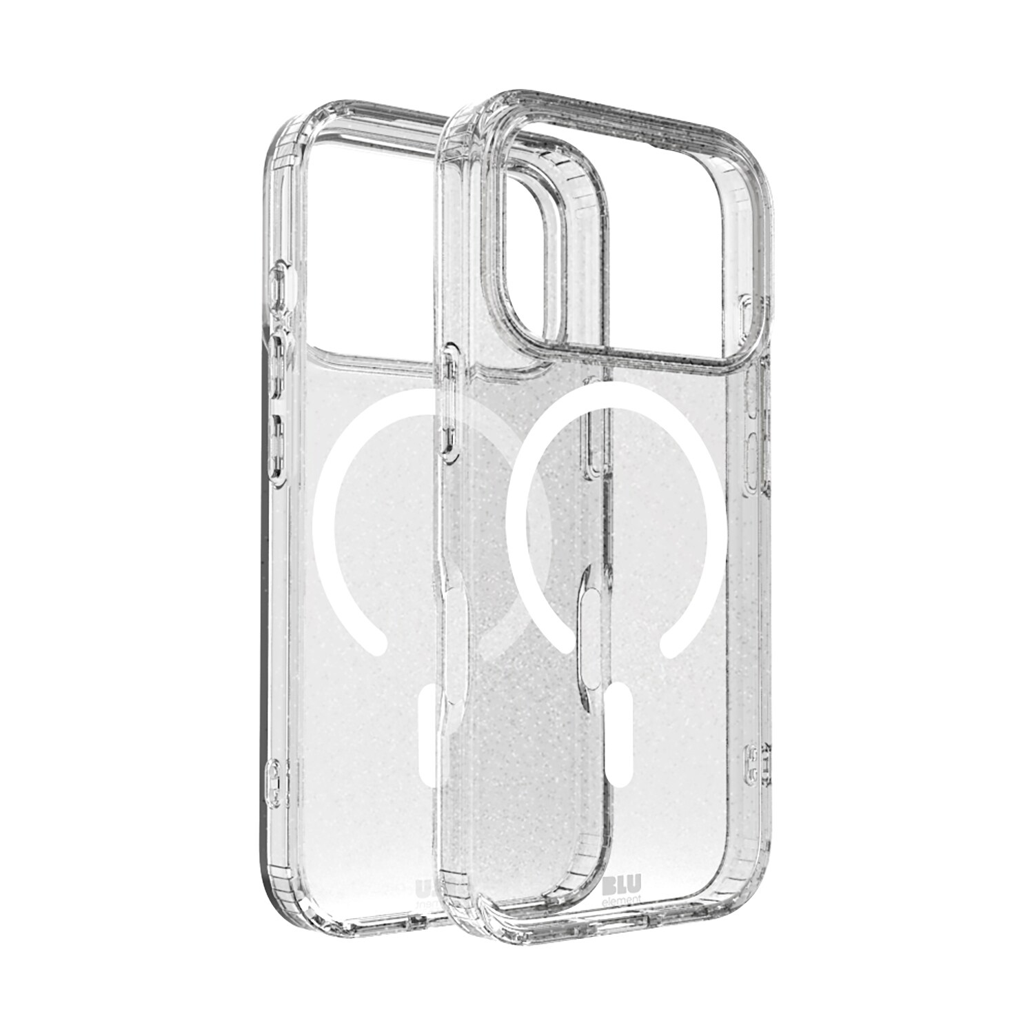 Blu Element DropZone Rugged MagSafe Case iPhone 17 Pro Clear Glitter
