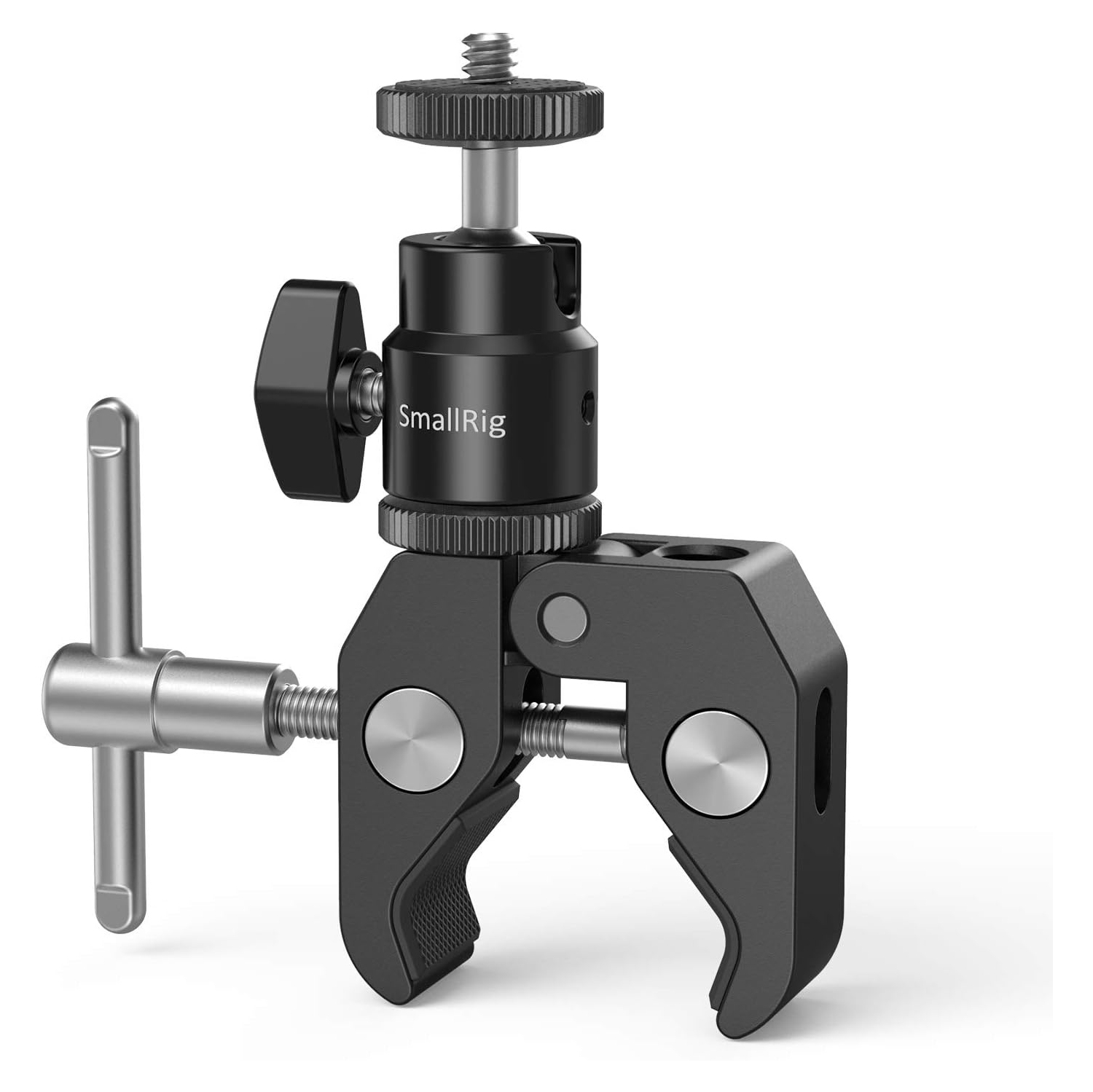 Super pince de SmallRig avec mini adaptateur pour griffe porte-accessoires avec vis 1/4 pour moniteur de champ LCD, lampes LED, microphone, pour