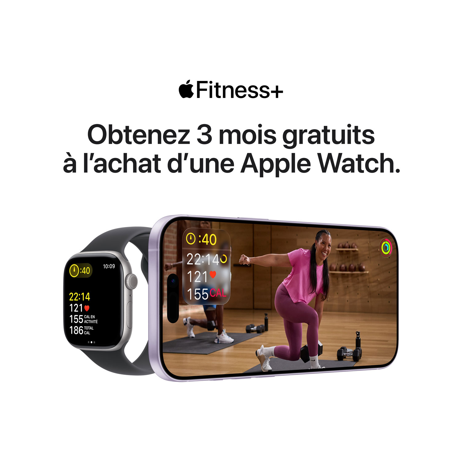 Apple Watch Series 11 avec boîtier de 46 mm en aluminium or rose et bracelet sport rose tendre - Moyen/Grand
