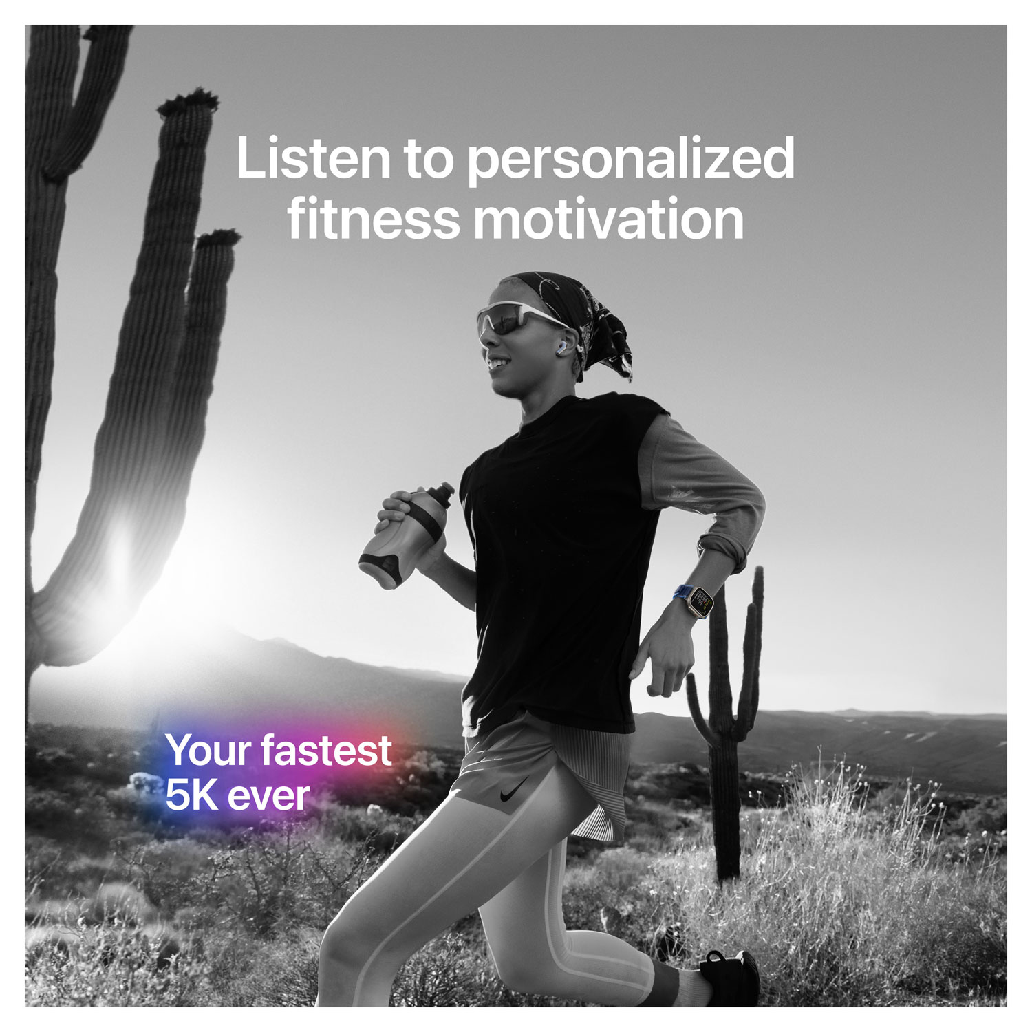 Apple Watch Ultra 3 49mm Natural Titanium Case with Natural Titanium Milanese Loop - Medium