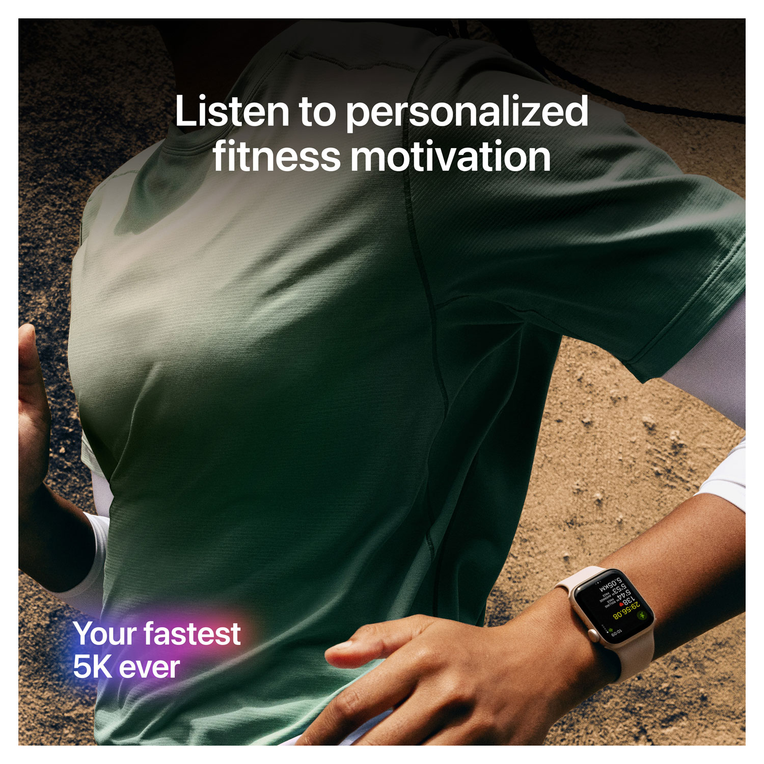 Apple Watch SE 3 avec boîtier de 40 mm en aluminium minuit et bracelet sport minuit - Petit/Moyen