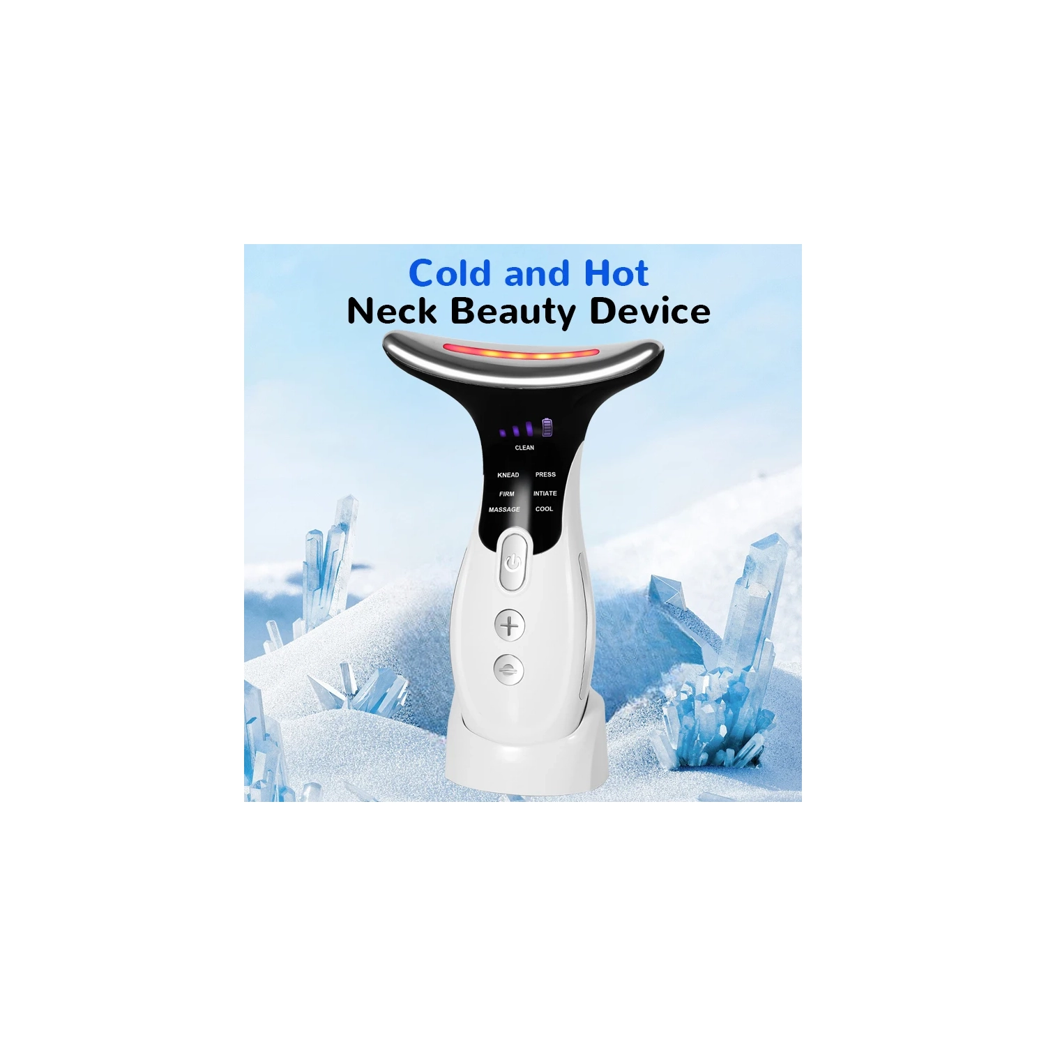 Appareil de massage 7 en 1 pour le visage et le cou pour soins de la peau Appareil de beauté faciale Multifonctionnelle Outil de levage du visage