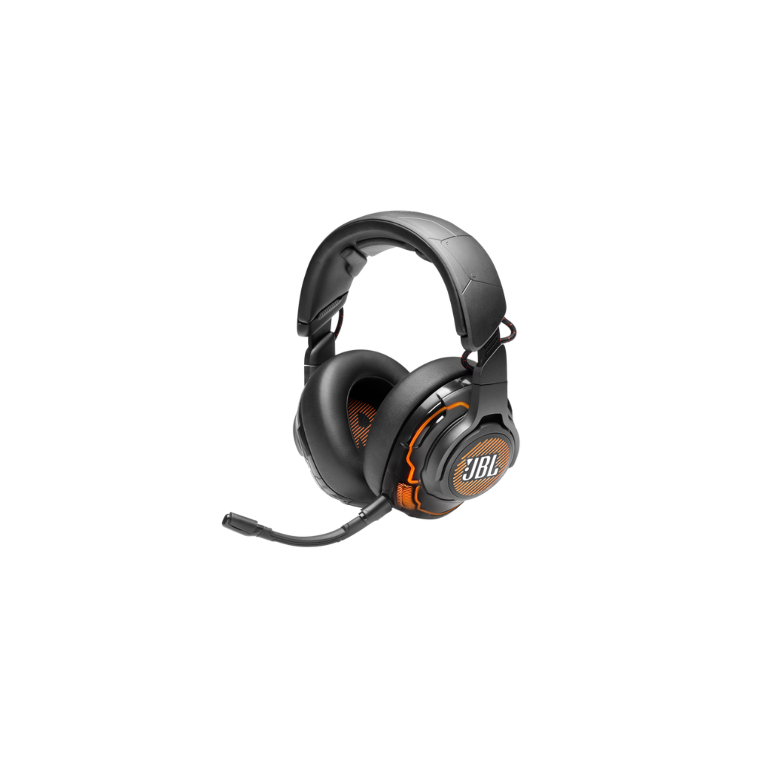 Open Box - JBL Quantum ONE Wired Over-Ear Gaming Headset with QuantumSPHERE 360, Active Noise Cancelling, DTS Headphone:X v2.0, RGB Lighting, and