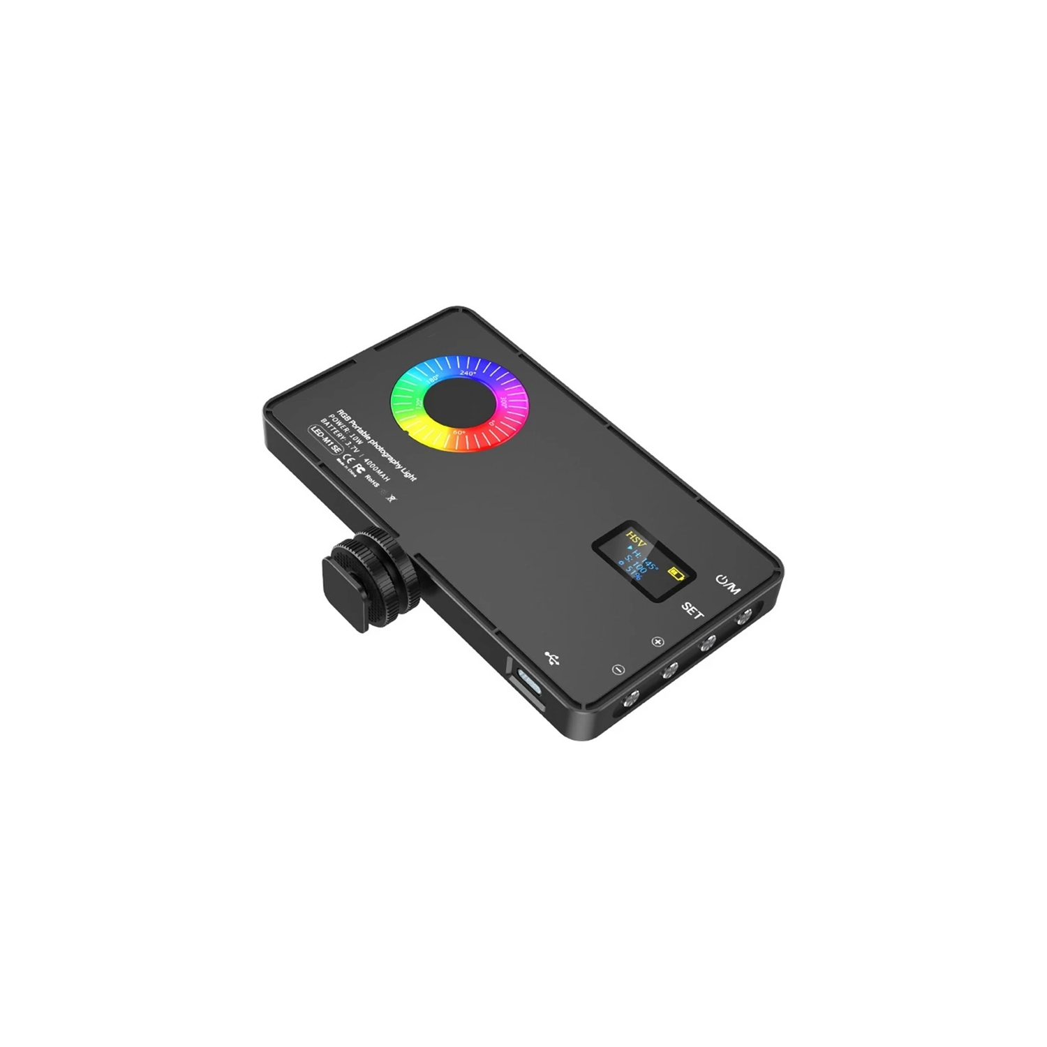 RGB LED Video Fill Light 4000Mah Battery Rechargeable Video Light Used For Photography Video Live Fill Easy Install