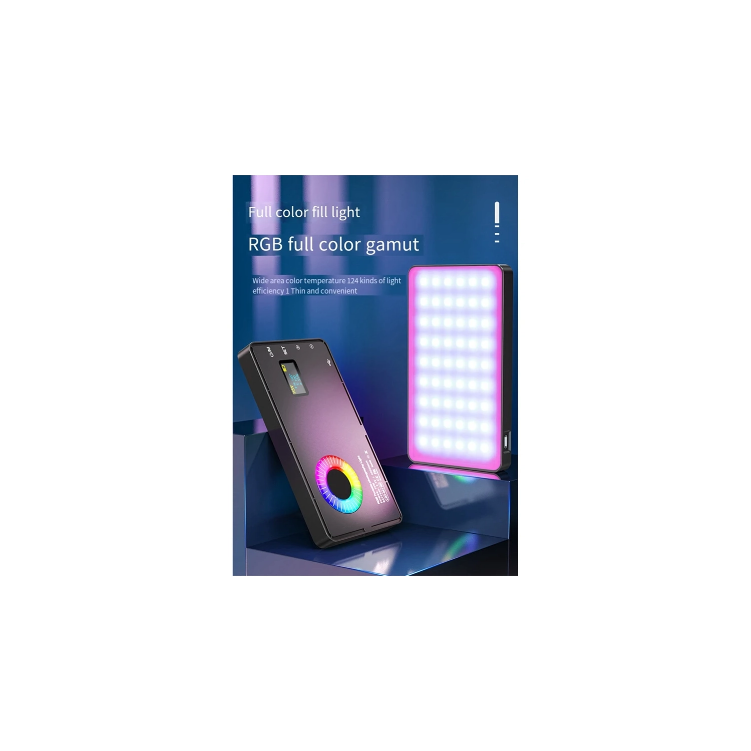 RGB LED Video Fill Light 4000Mah Battery Rechargeable Video Light Used For Photography Video Live Fill Easy Install