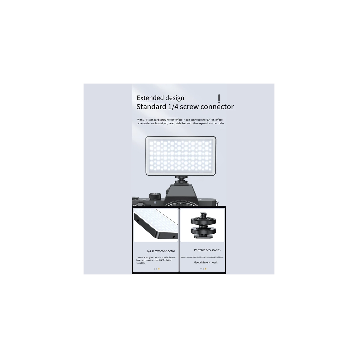 RGB LED Video Fill Light 4000Mah Battery Rechargeable Video Light Used For Photography Video Live Fill Easy Install