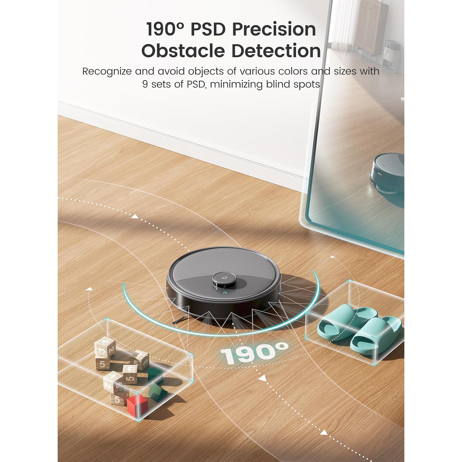Lefant M3 Max Robot Vacuum, Auto Mop Washing, 20000Pa Suction, Self-Emptying & Refilling, 9mm Mop Lifting, 200RPM Spinning Mops, Smart Obstacle