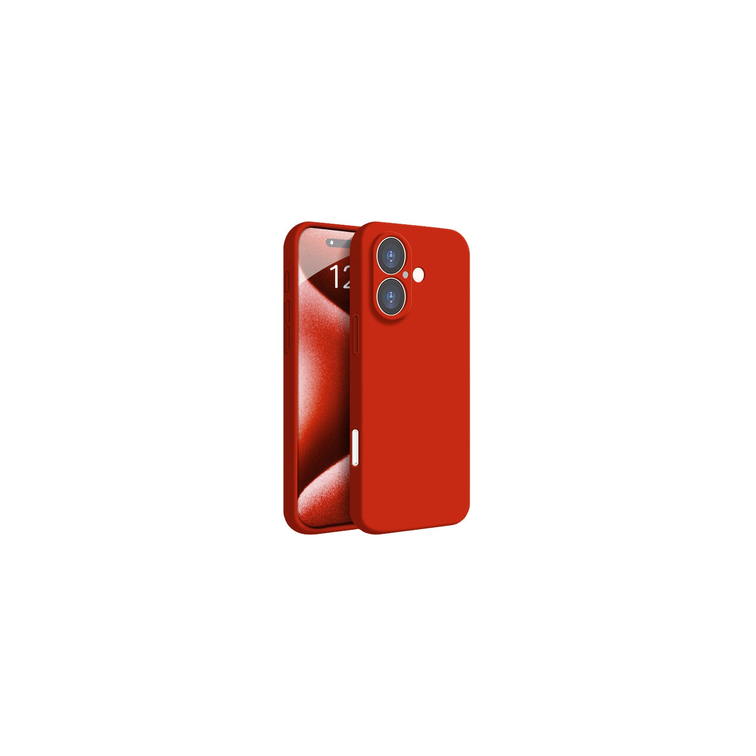 Étui souple rouge mat de PANDACO pour iPhone 17