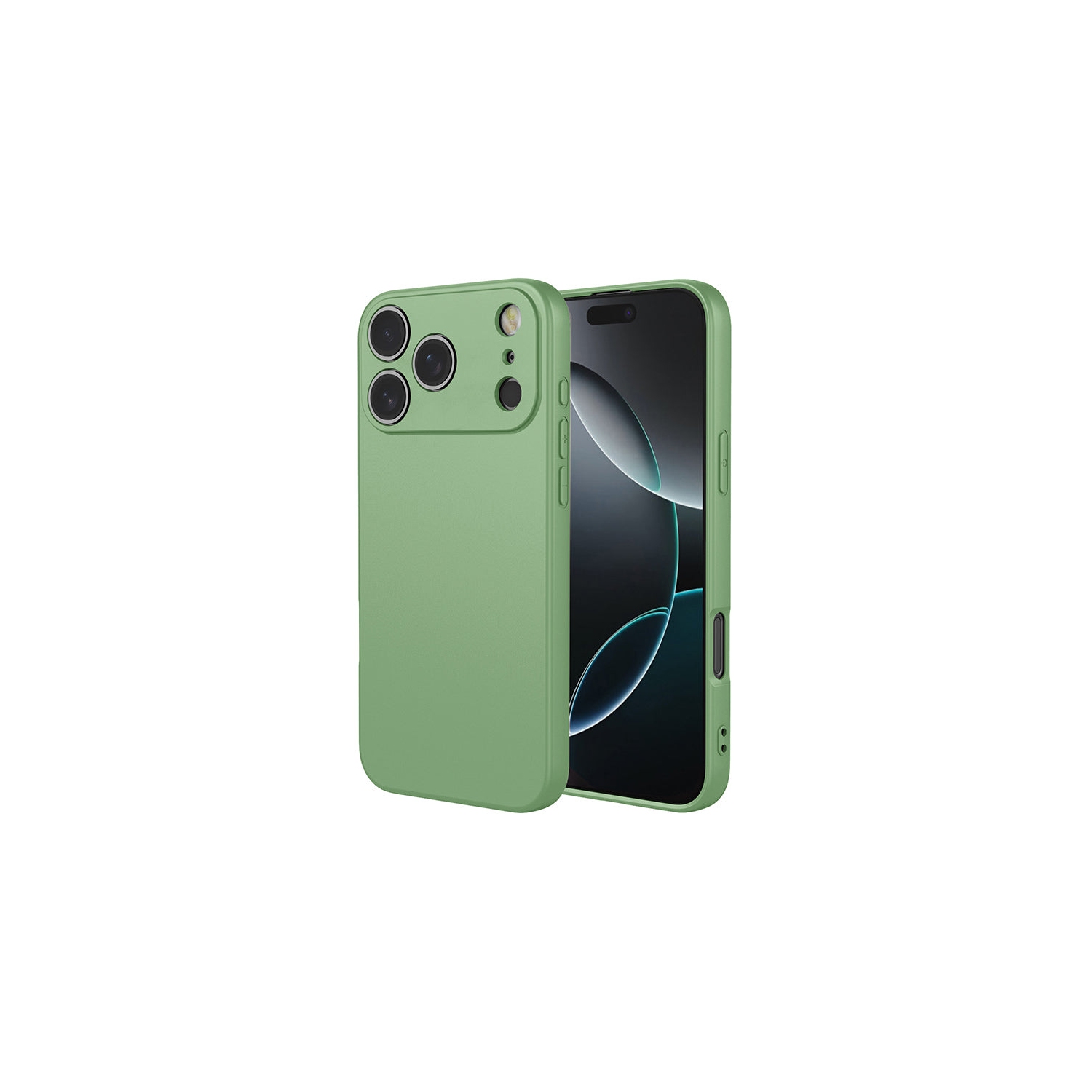Étui souple mat Matcha de PANDACO pour iPhone 17 Pro