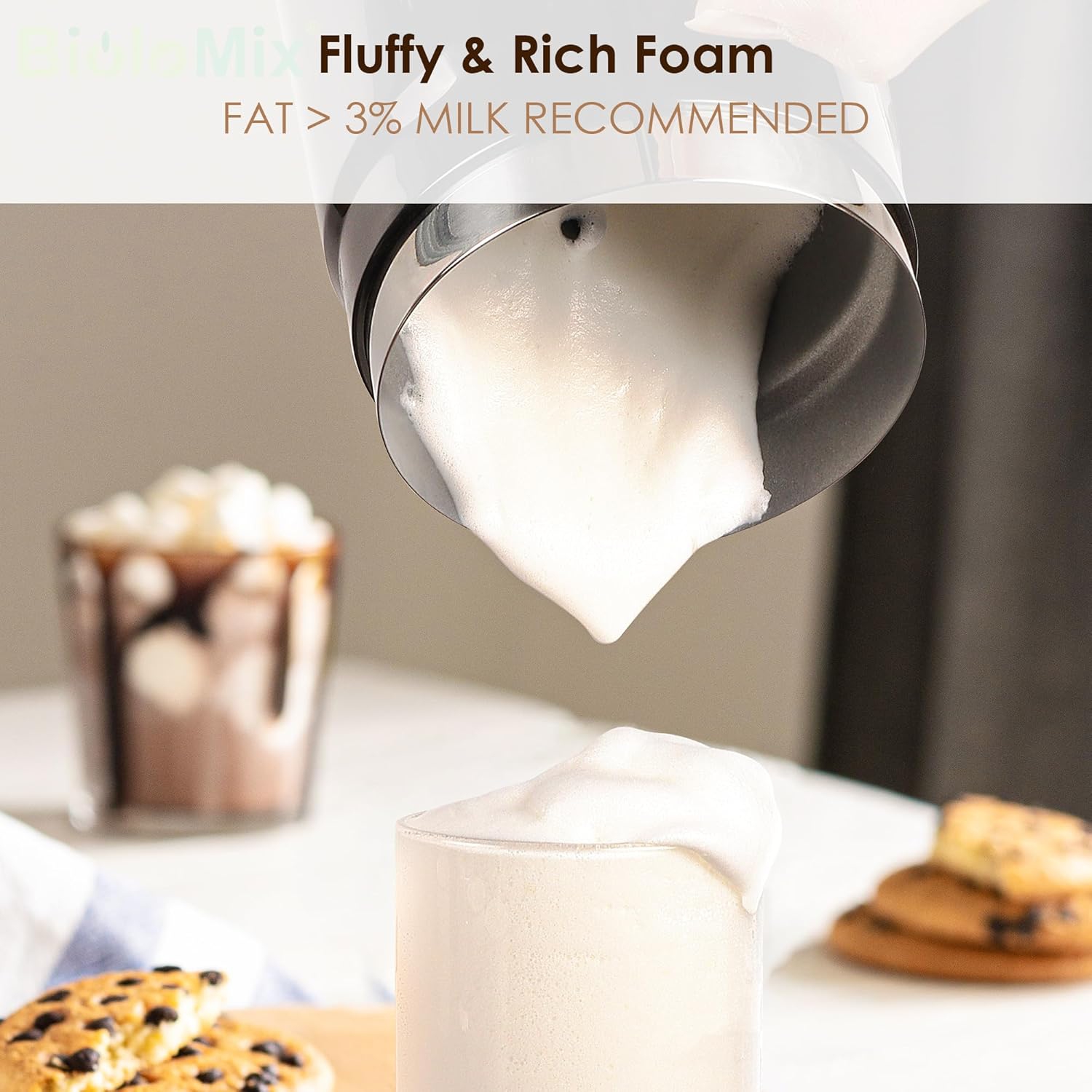 Electric Milk Frother 4 in 1 Automatic Hot and Cold Milk Frother Heater for Milk Latte Frothing Machine Hot Chocolate Cappuccino US Standard