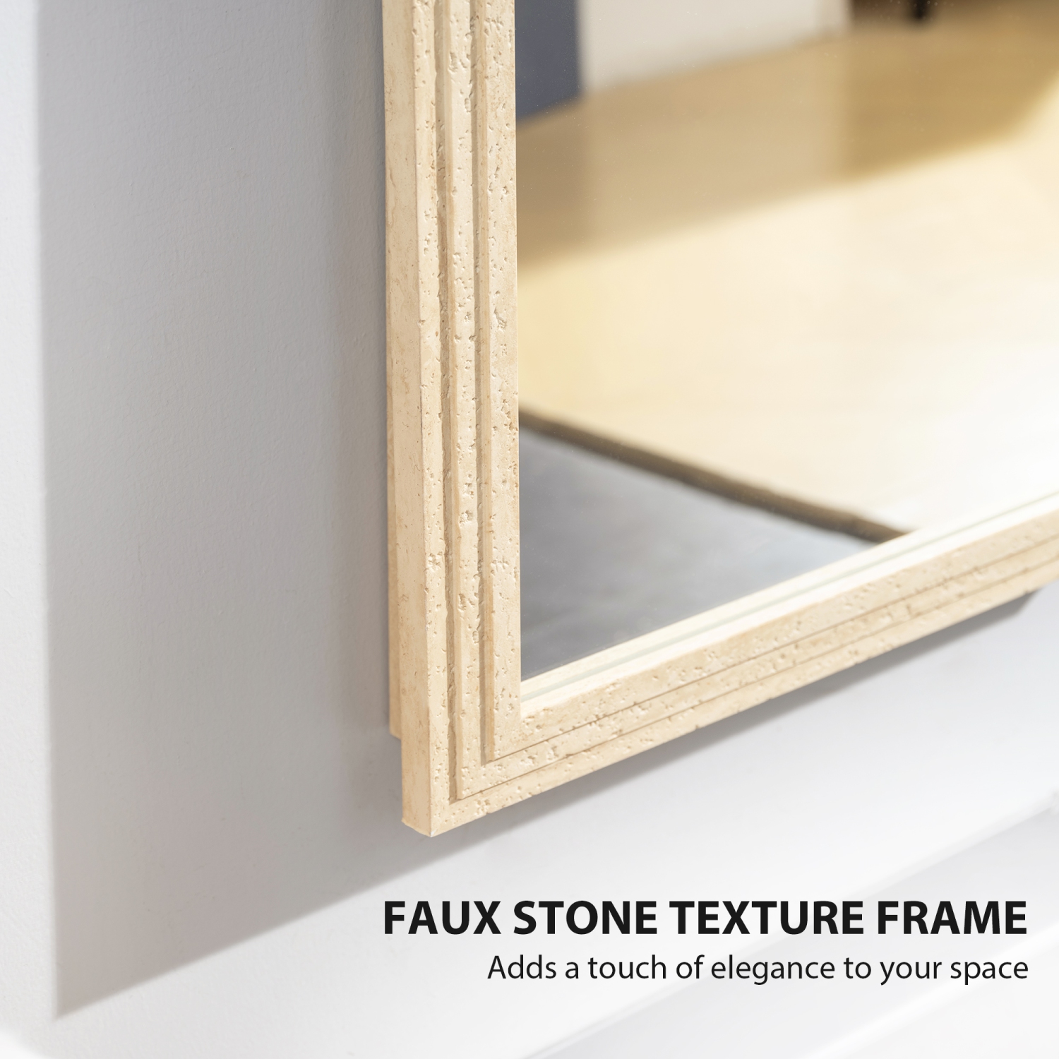 HOMCOM 64" x 21" Full Length Mirror, Standing, Wall-Mounted or Leaning Against Wall, Rectangular Full Body Mirror with Frame for Bedroom, Living