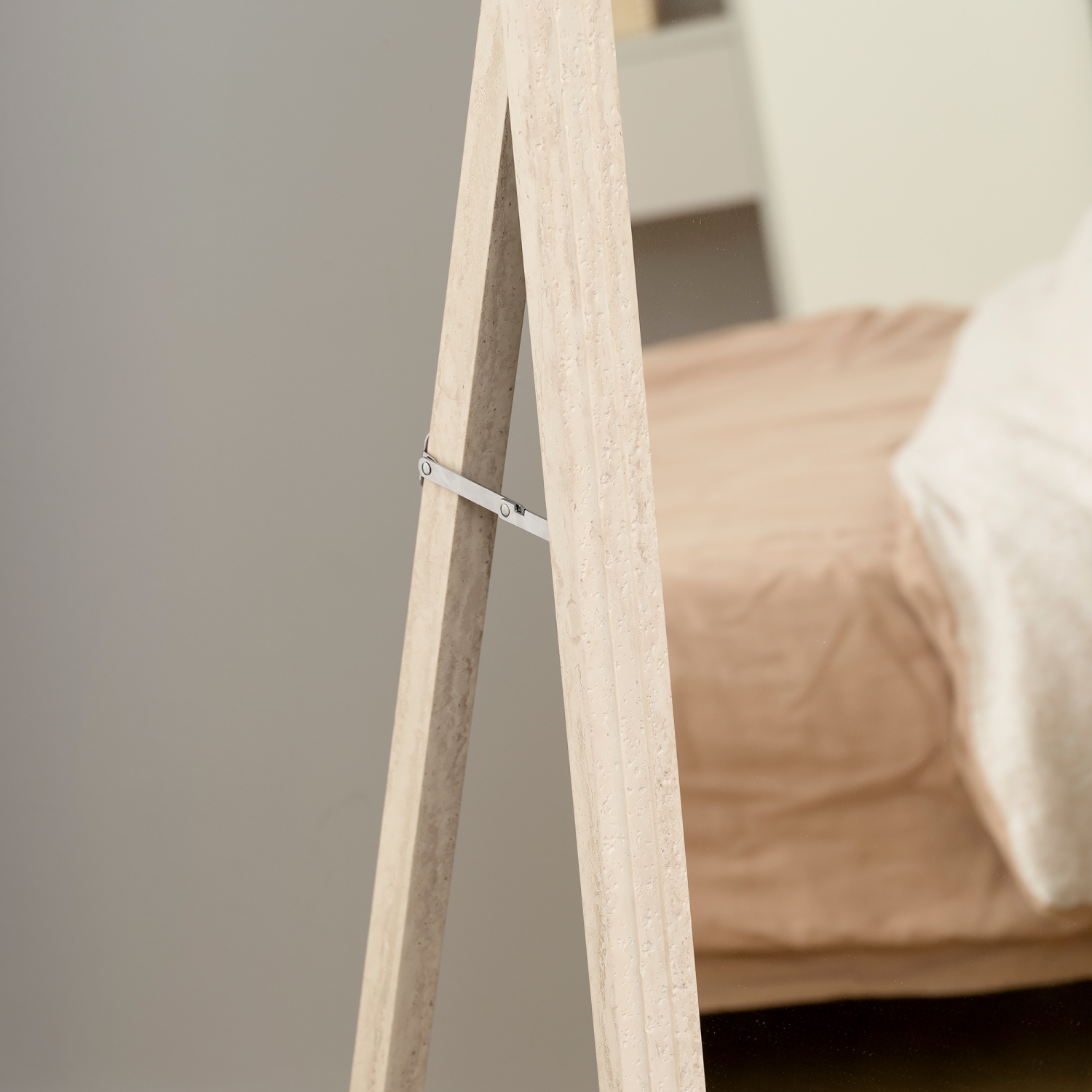 HOMCOM 64" x 21" Full Length Mirror, Standing, Wall-Mounted or Leaning Against Wall, Rectangular Full Body Mirror with Frame for Bedroom, Living