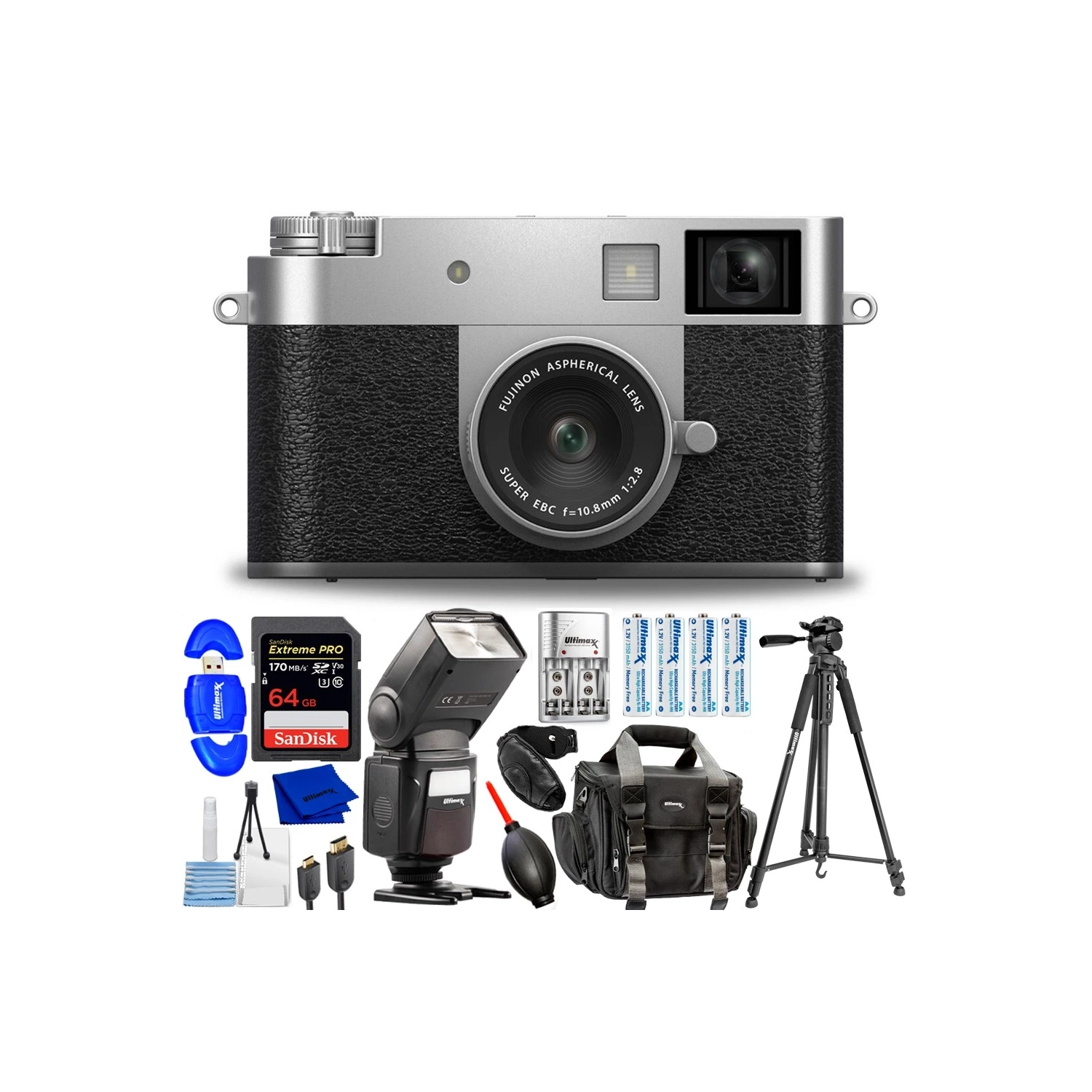 Appareil photo numérique X Half de FUJIFILM 16954095 - Ensemble d'accessoires de 12 pièces
