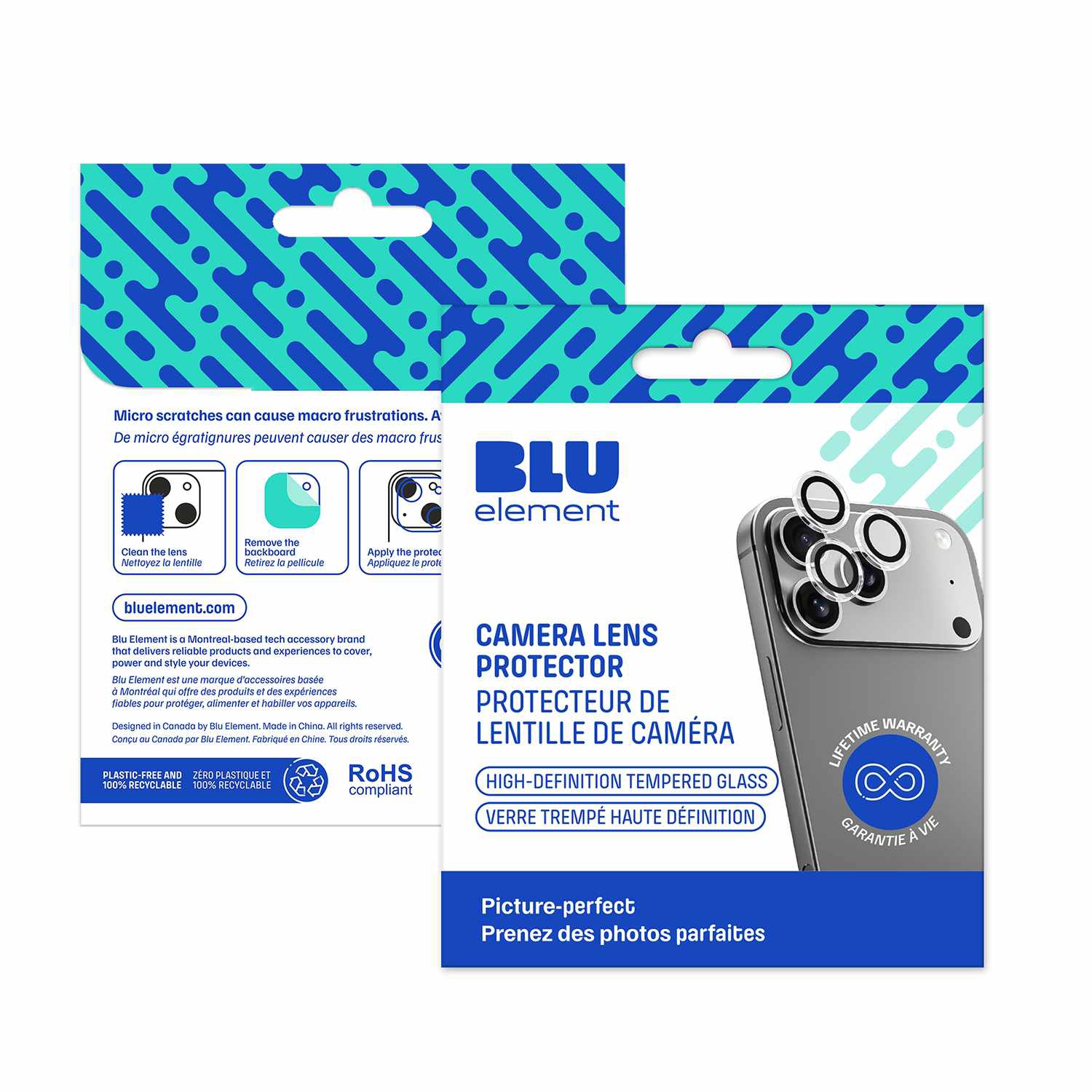Blu Element Invisible 1 by 1 Lens Protector iPhone 17 Pro/17 Pro Max
