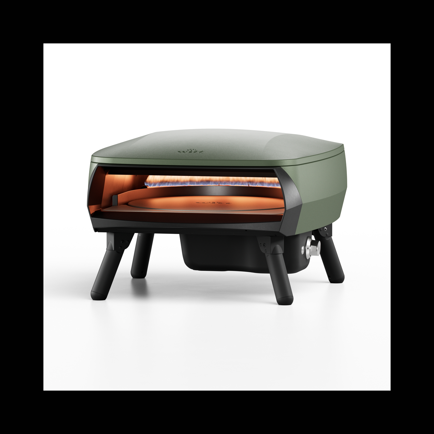 Witt Piccolo Rotante 16" Pizza Oven - Matte Green