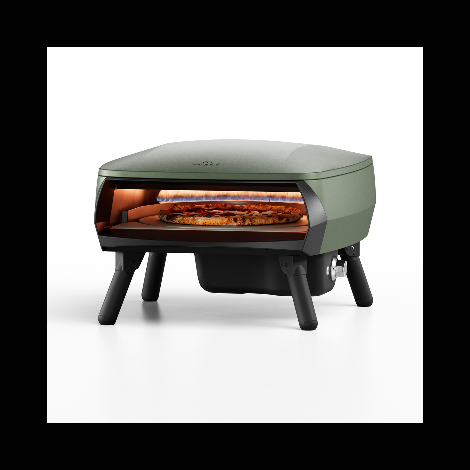 Witt Piccolo Rotante 16" Pizza Oven - Matte Green
