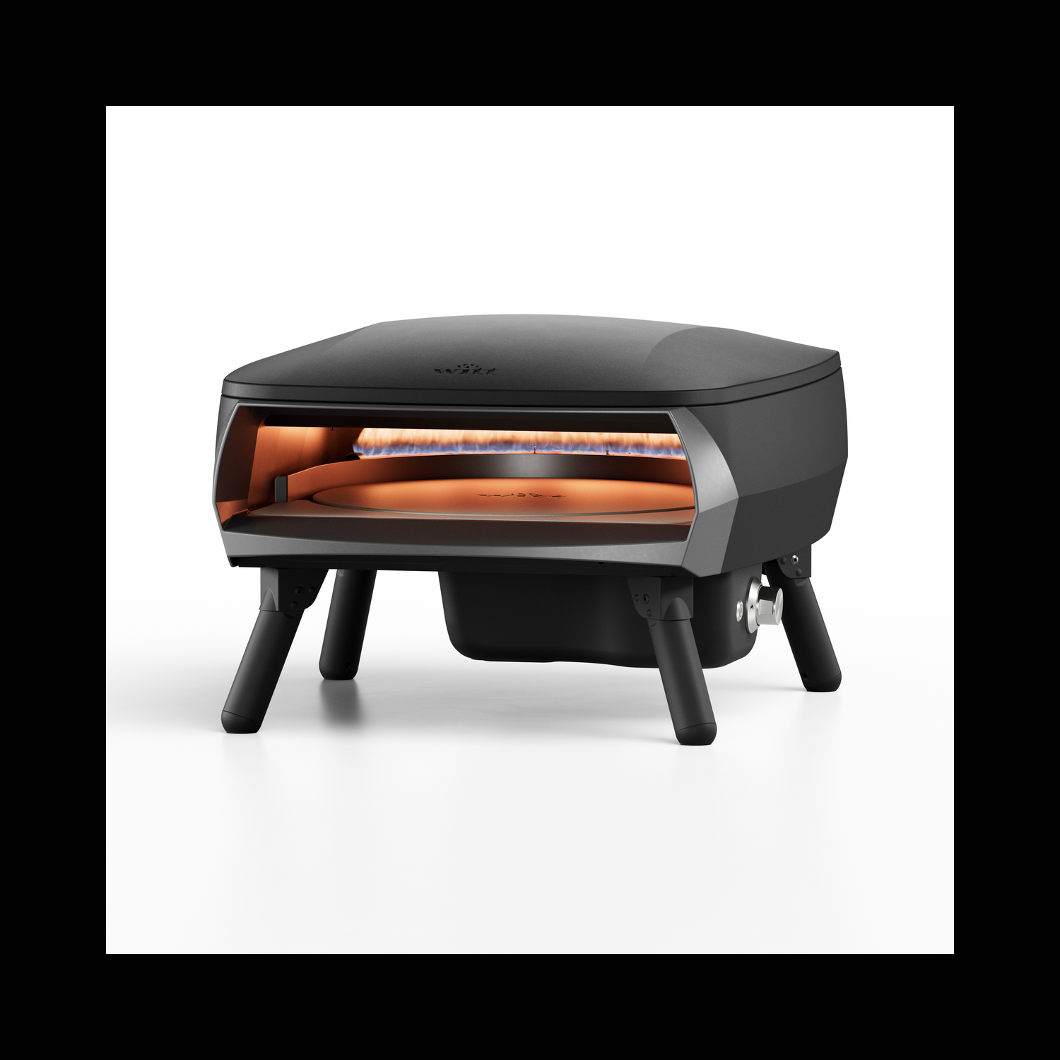 Witt Piccolo Rotante 16" Pizza Oven - Matte Black