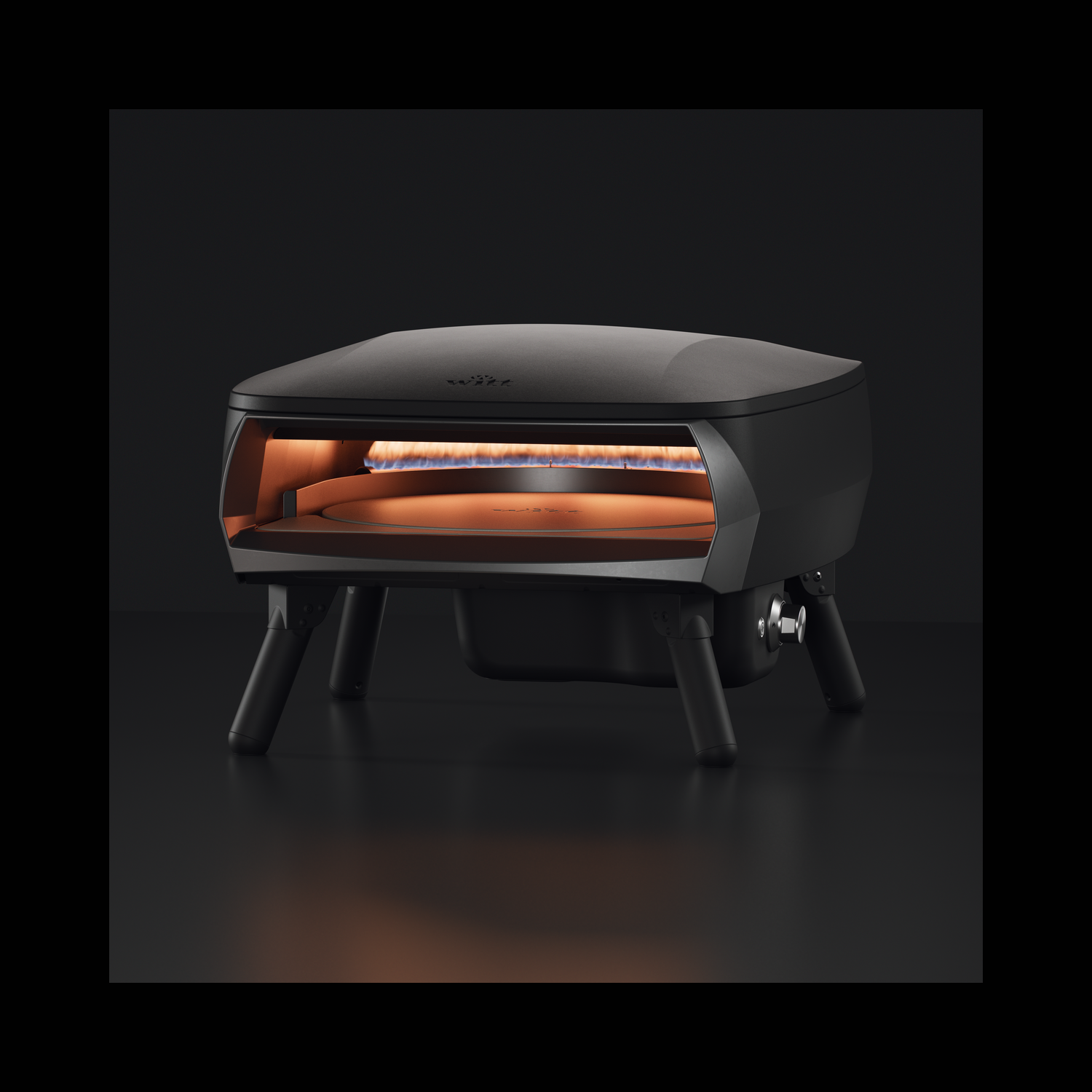 Witt Piccolo Rotante 16" Pizza Oven - Matte Black