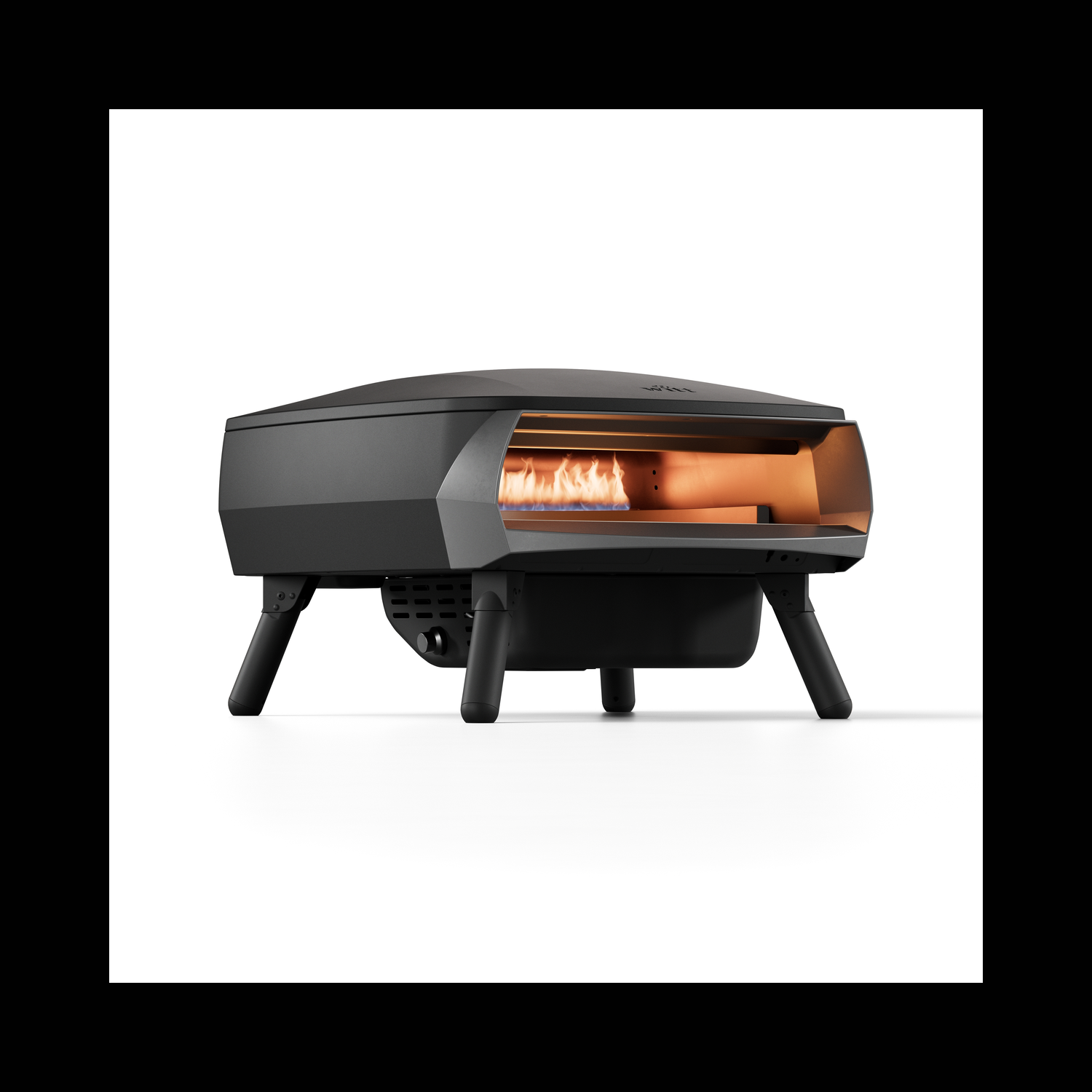 Witt Piccolo Rotante 16" Pizza Oven - Matte Black