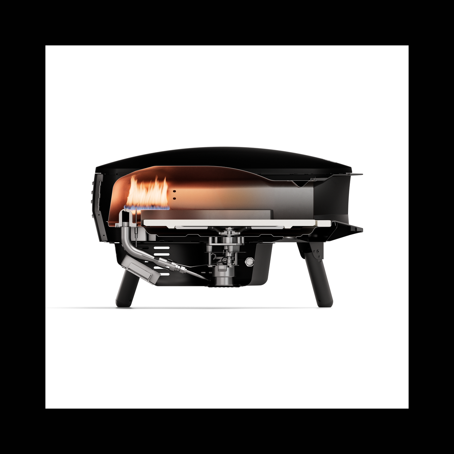 Witt Piccolo Rotante 16" Pizza Oven - Matte Black