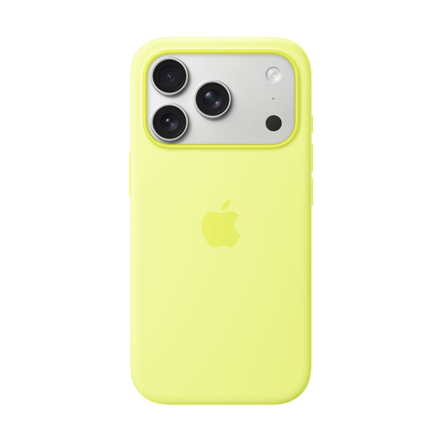 Apple Silicone Fitted Hard Shell Case with MagSafe for iPhone 17 Pro - Neon Yellow