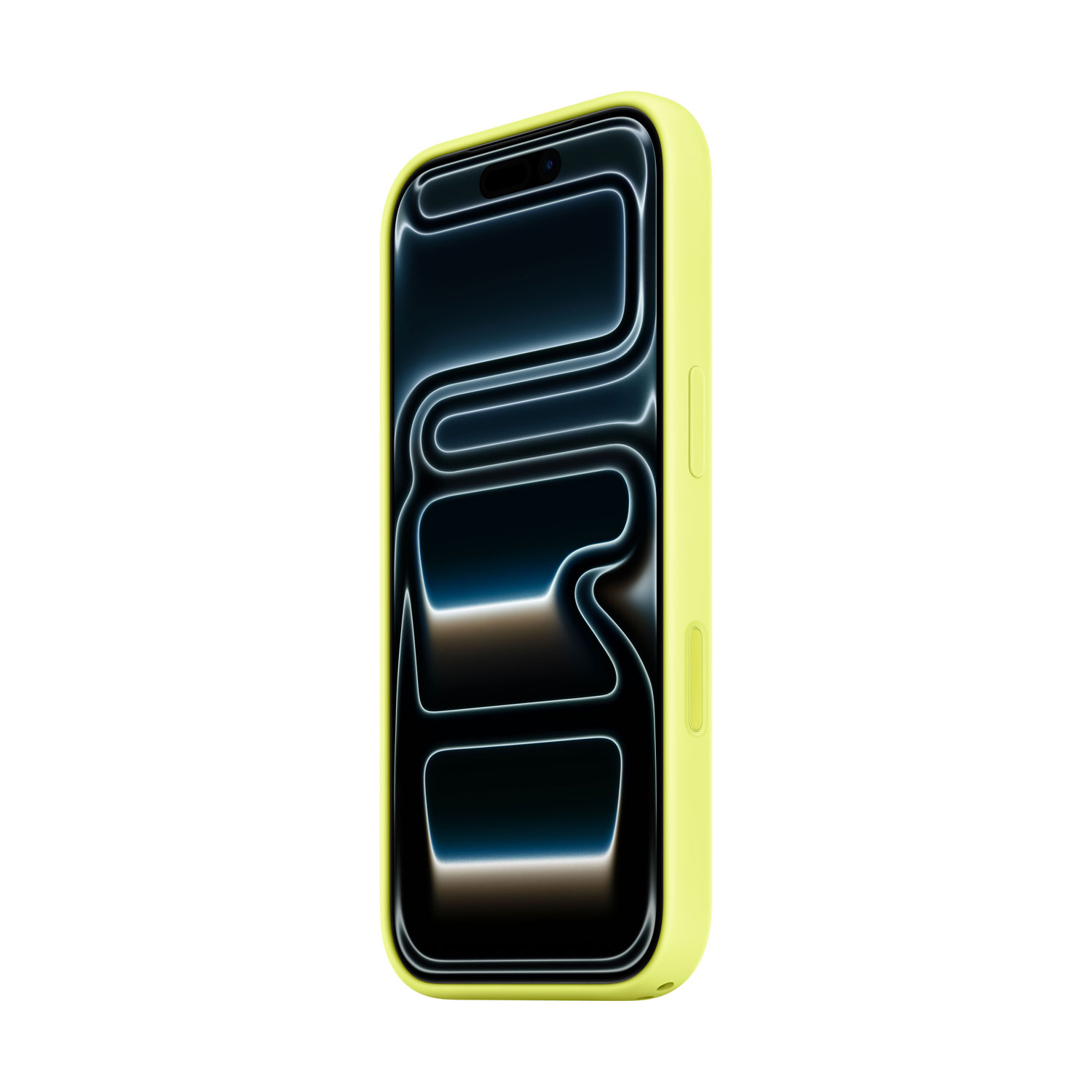 Apple Silicone Fitted Hard Shell Case with MagSafe for iPhone 17 Pro - Neon Yellow