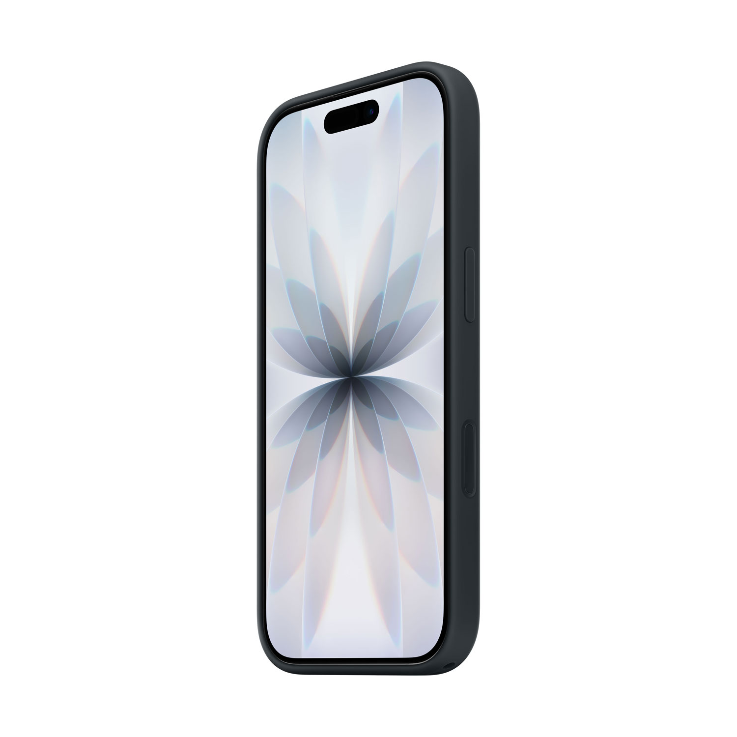 Étui rigide ajusté en silicone avec MagSafe d'Apple pour iPhone 17 - Noir