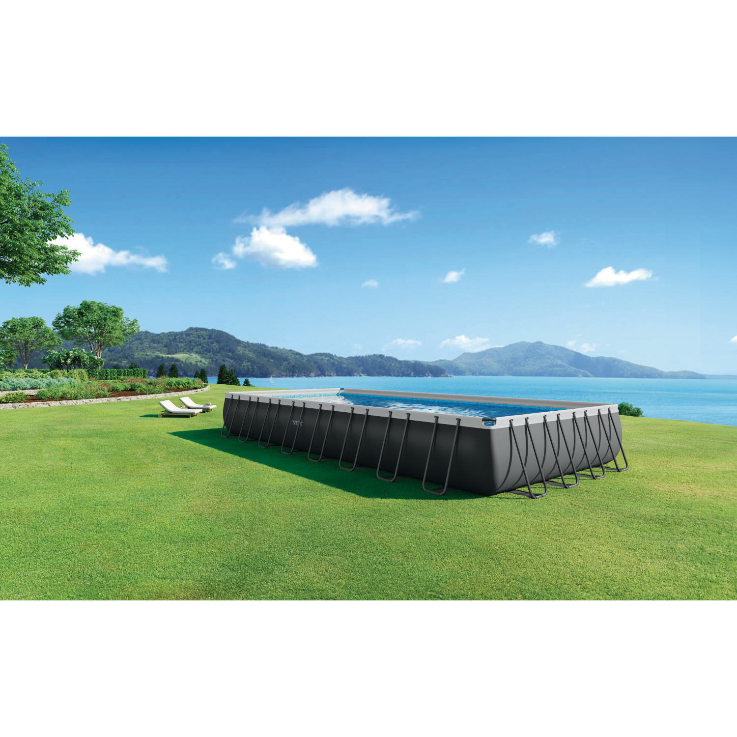 Ensemble de piscine rectangulaire Ultra XTR de 32 pi x 16 pi x 52&nbsp;po d'Intex