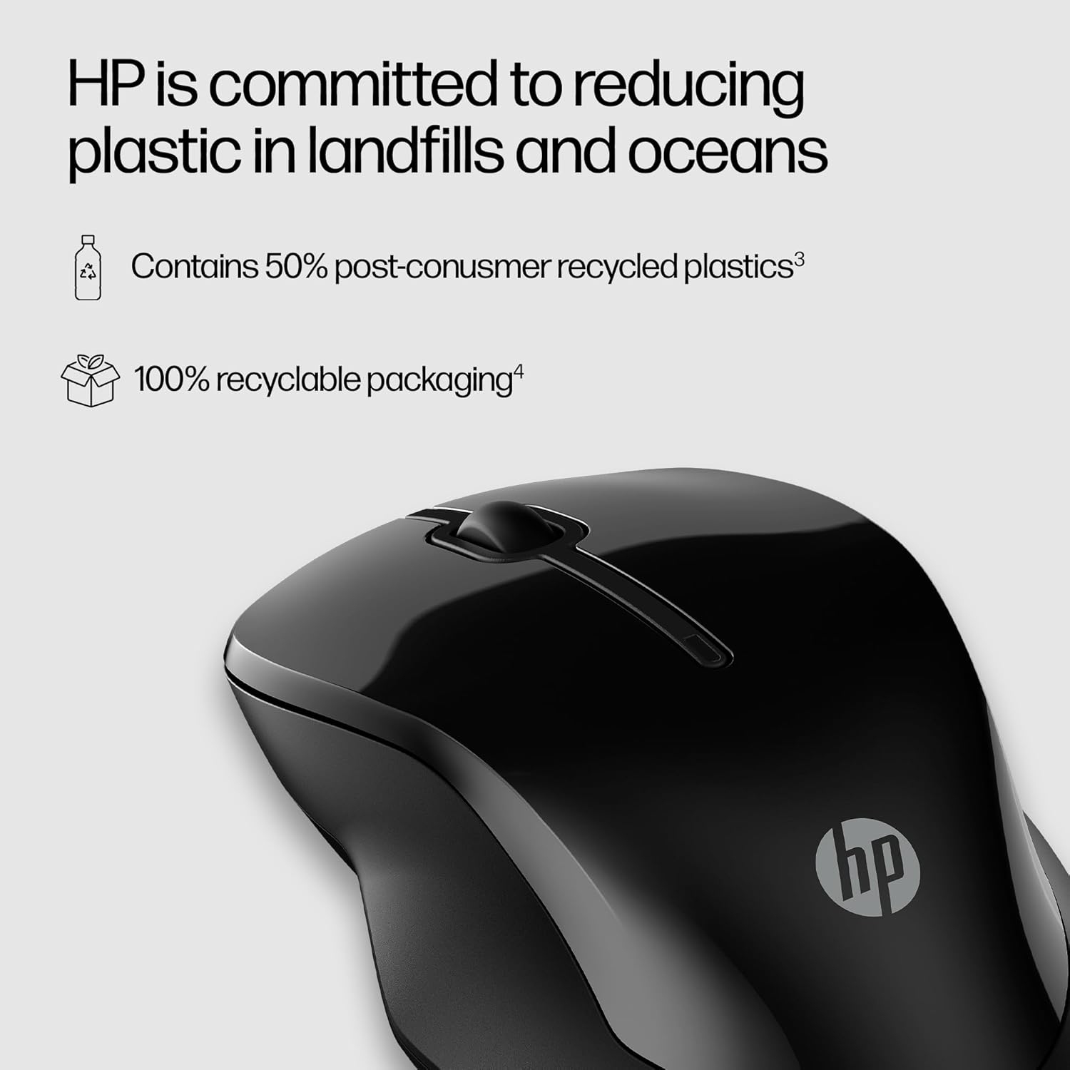 HP 250 Dual Mouse - for Computer or Laptop - Multi-OS & Device Compatibility