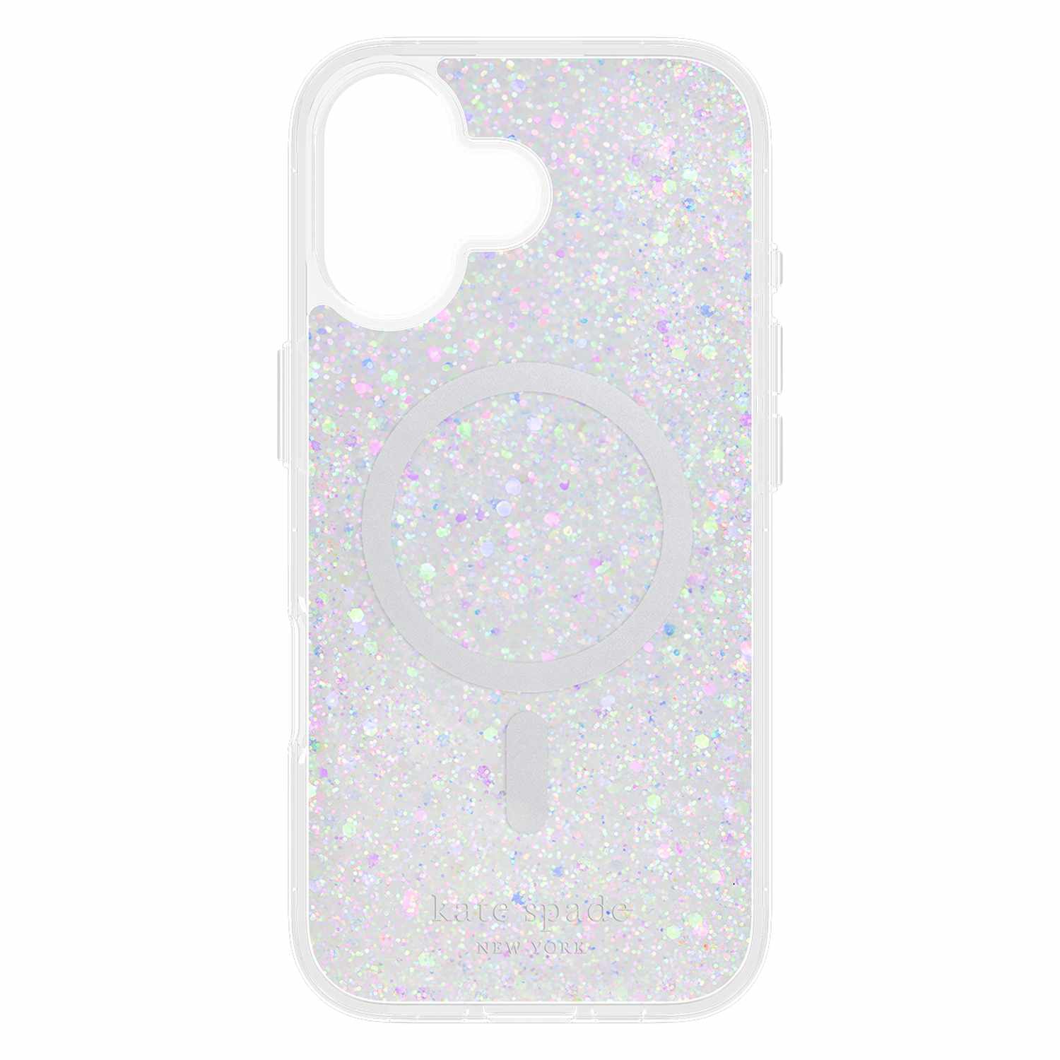 Étui protecteur MagSafe KS057396 de Kate Spade pour iPhone 17 Chunky Glitter Iridescent
