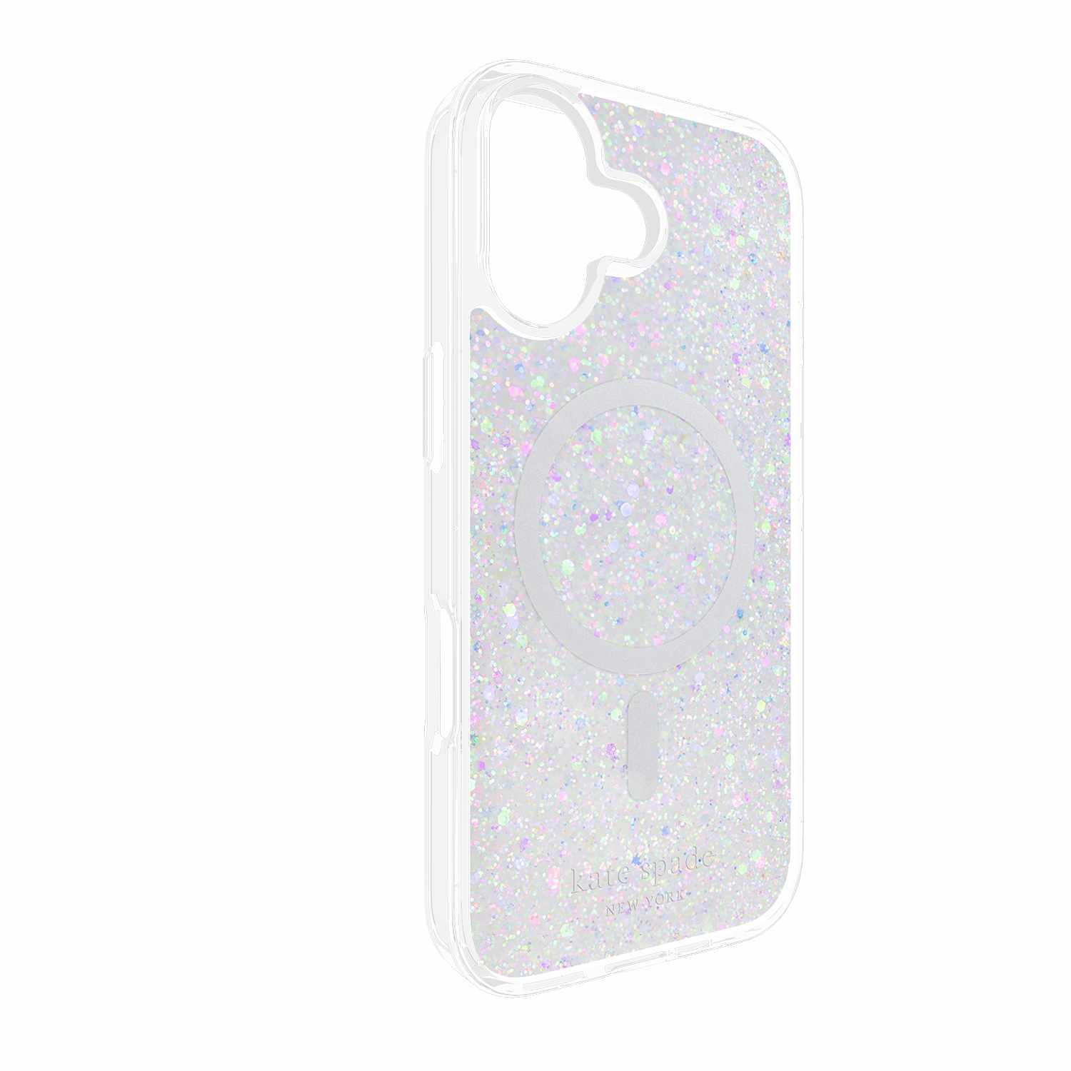 Étui protecteur MagSafe KS057396 de Kate Spade pour iPhone 17 Chunky Glitter Iridescent