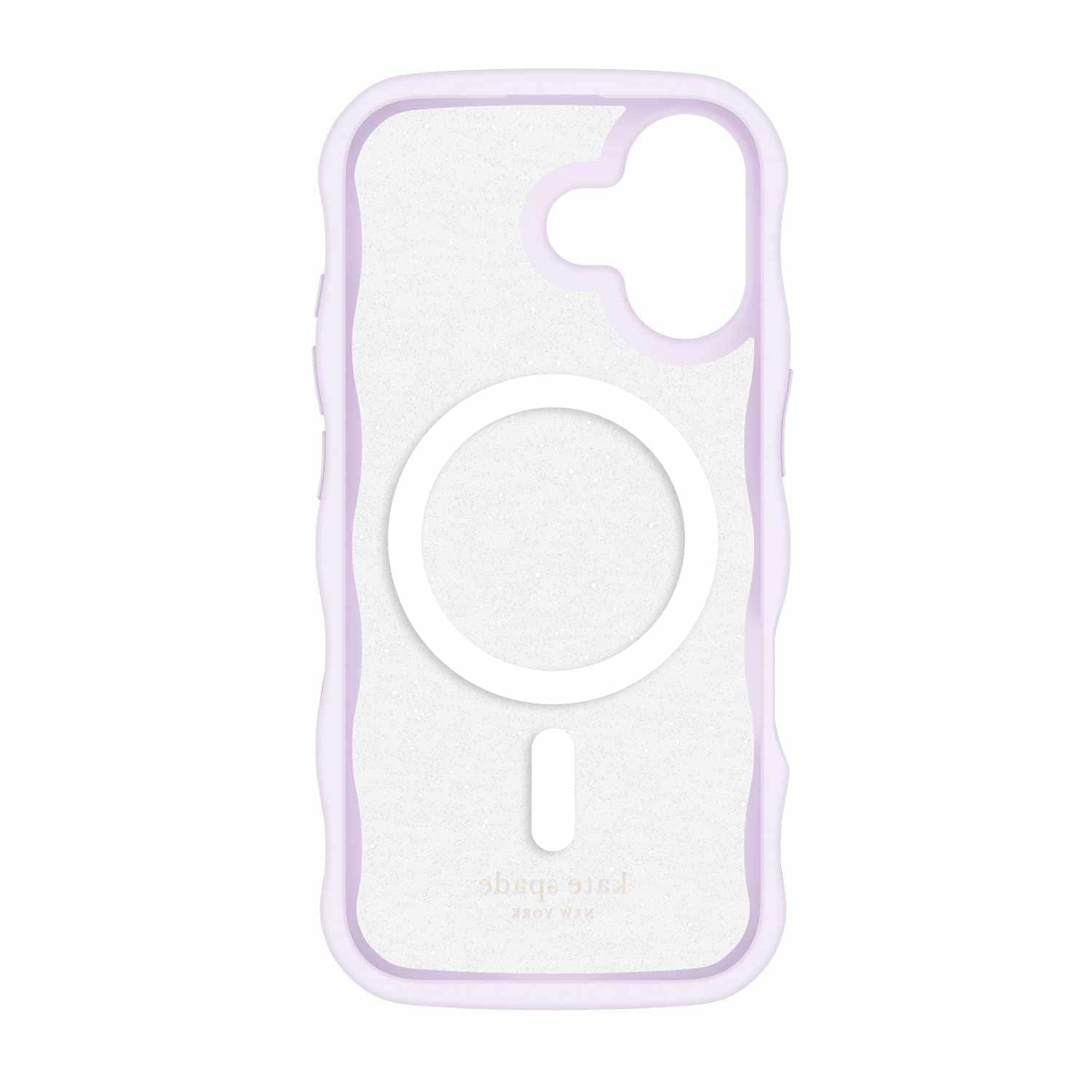 Étui ondulé MagSafe KS057412 de Kate Spade pour iPhone 17 – Opale scintillante