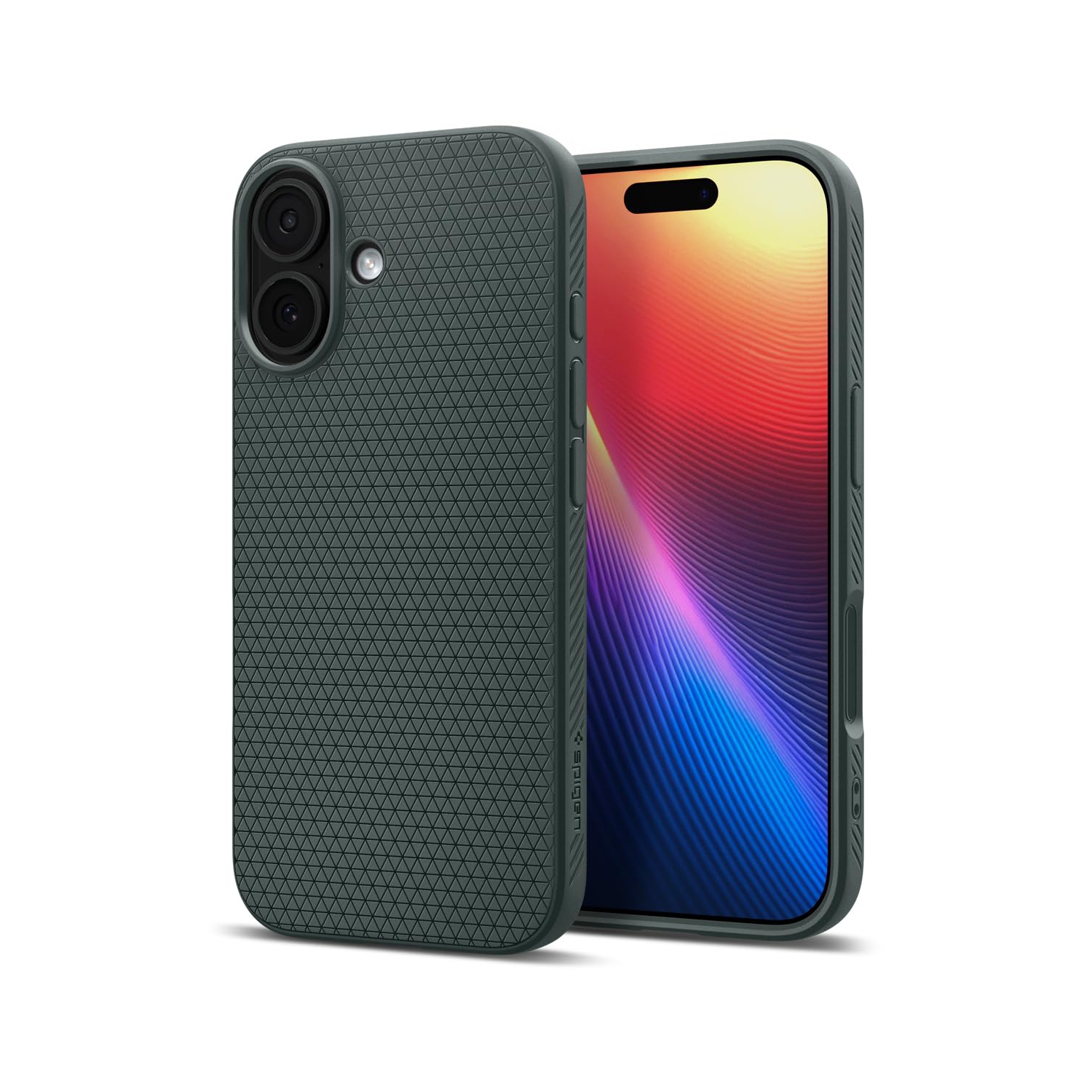 Spigen Case for iPhone 17 Case, Liquid Air Designed for Apple iPhone 17 Case - Abyss Green