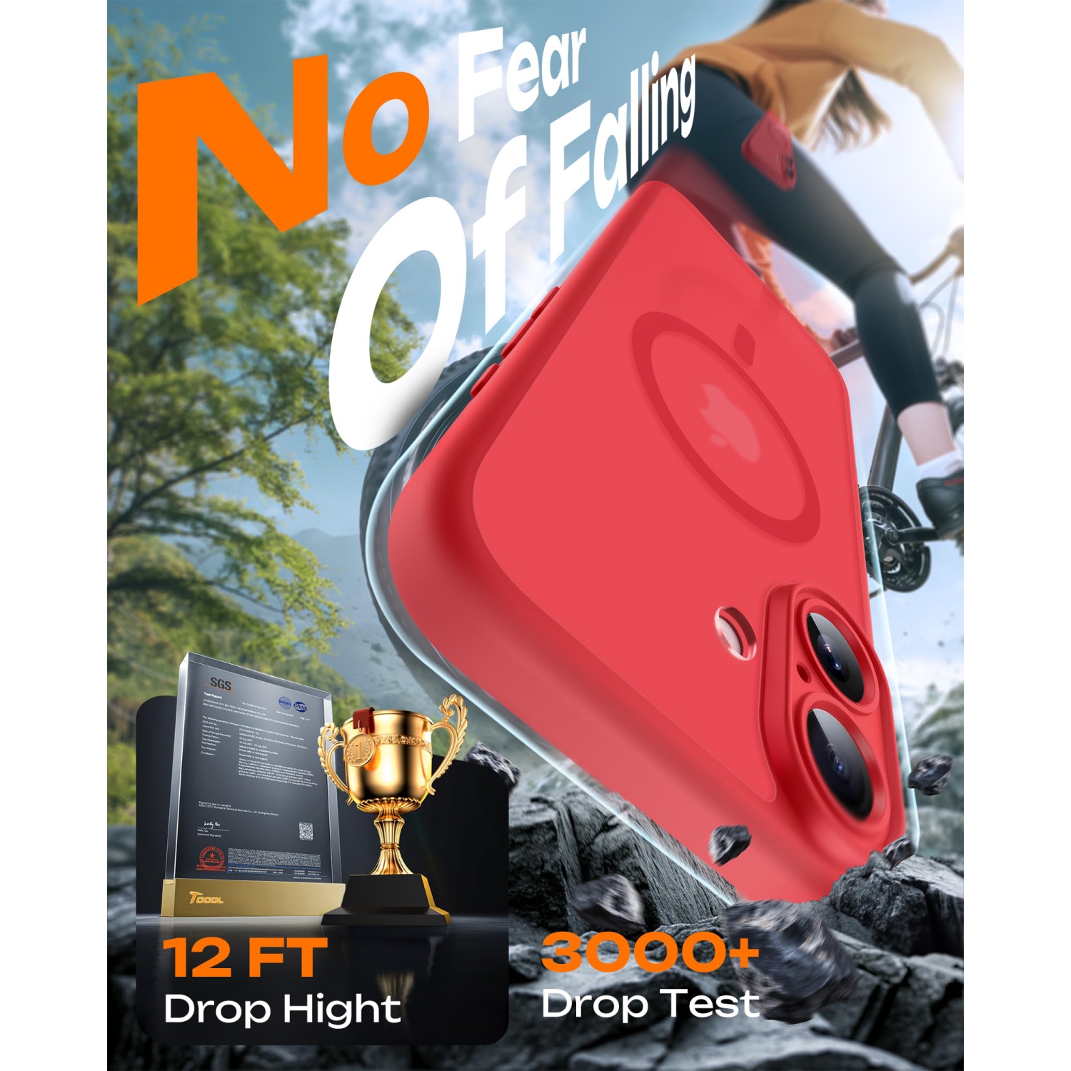 iPhone 17 Case, Full Camera Protection, Built-in Magnetic Ring, Compatible with Magsafe, Drop Protection, Translucent Matte Phone Case for iPhone 17