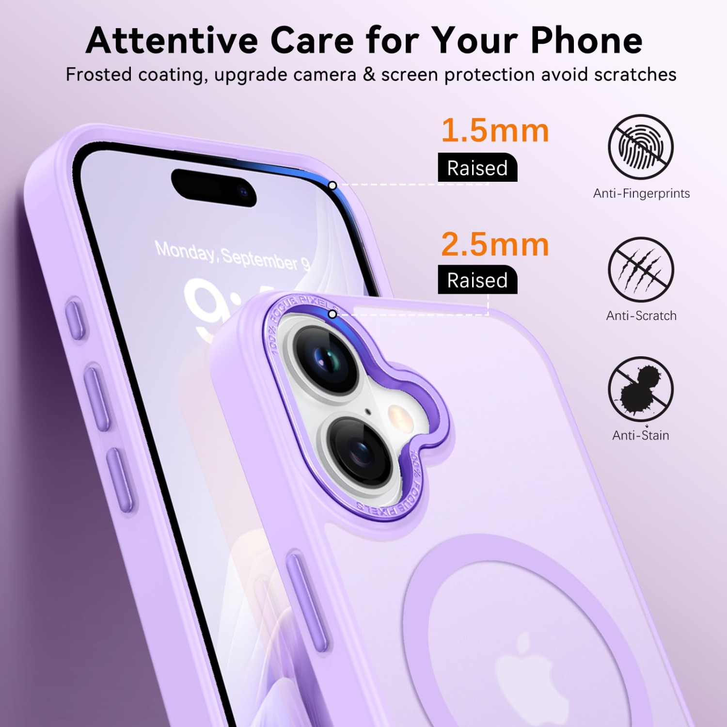 iPhone 17 Case 2025, Compatible with MagSafe Matte Translucent Slim Shockproof Phone Cover, Anti-Scratch Heavy Duty Protective Rugged Phone Case for