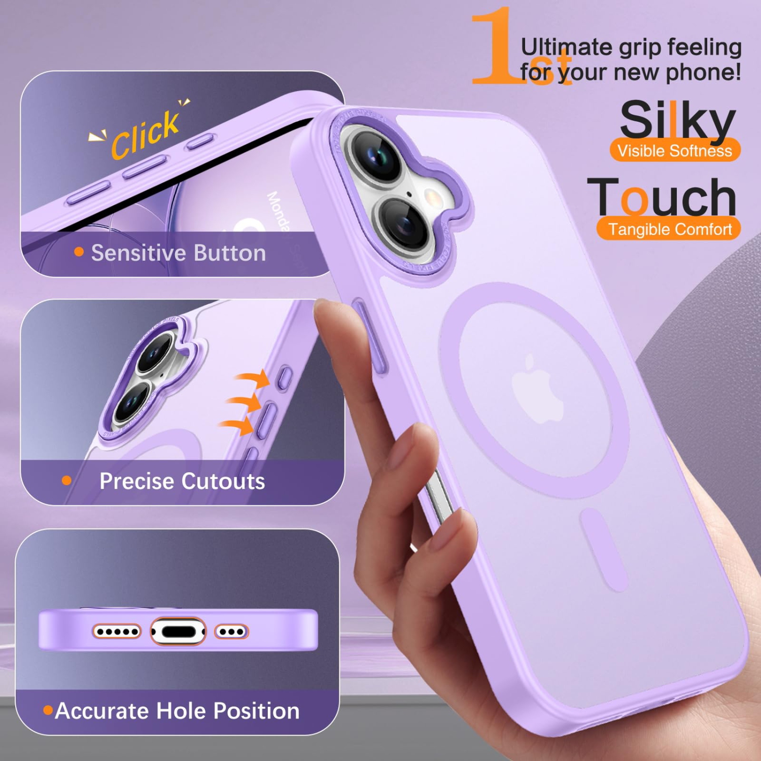 iPhone 17 Case 2025, Compatible with MagSafe Matte Translucent Slim Shockproof Phone Cover, Anti-Scratch Heavy Duty Protective Rugged Phone Case for